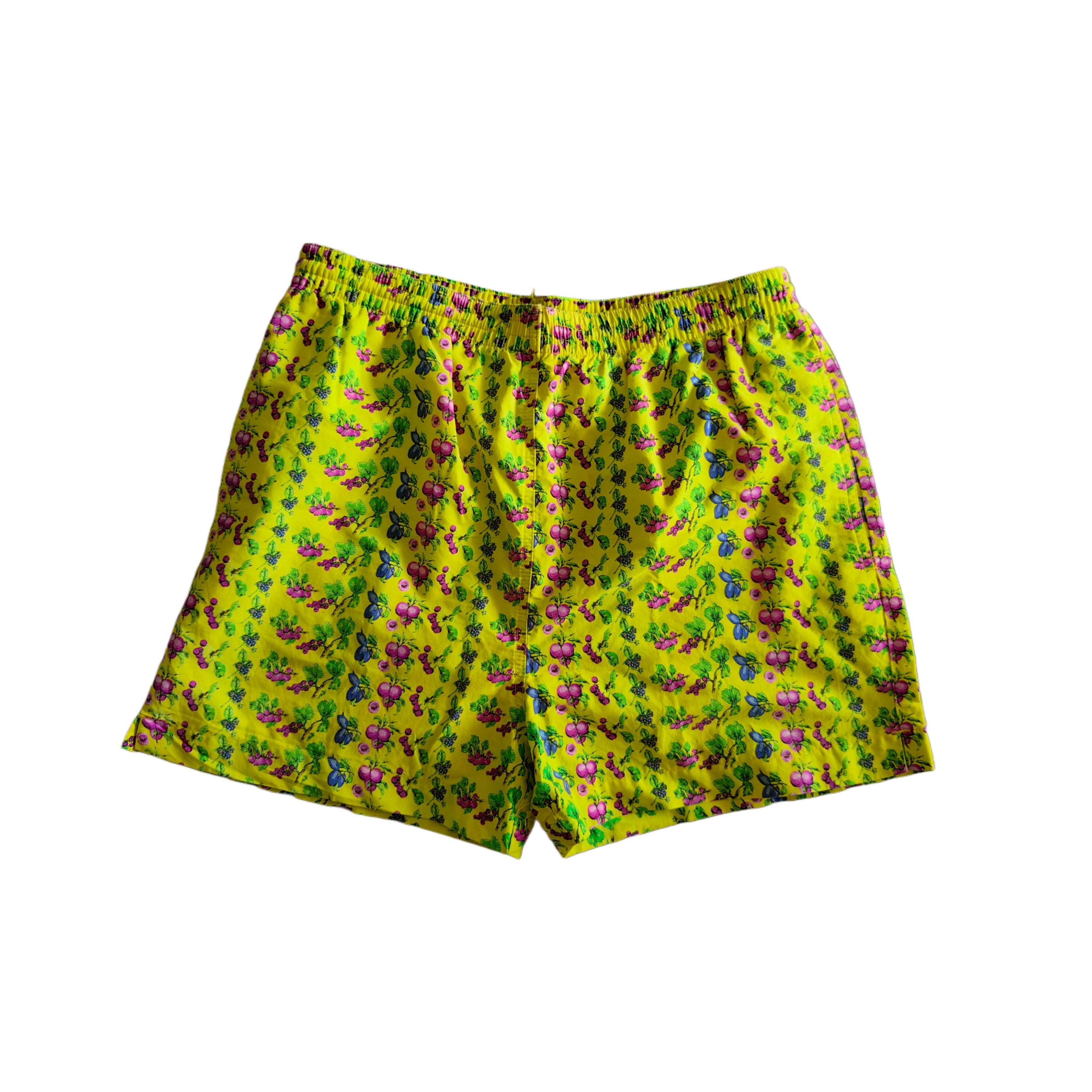 Versace Versace Classic V2 Yellow Fruit Print Swim Shorts Size US 32 / EU 48 - 1 Thumbnail