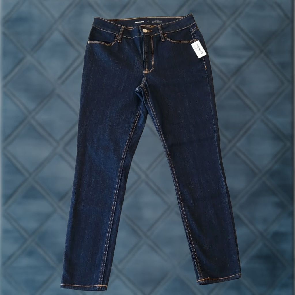 Old Navy Old Navy Jeans Womens 4P Petite Skinny Stretch Blue Denim 27x24 5-Pocket Mid Rise NWT New Size 27" / US 4 / IT 40 - 1 Thumbnail