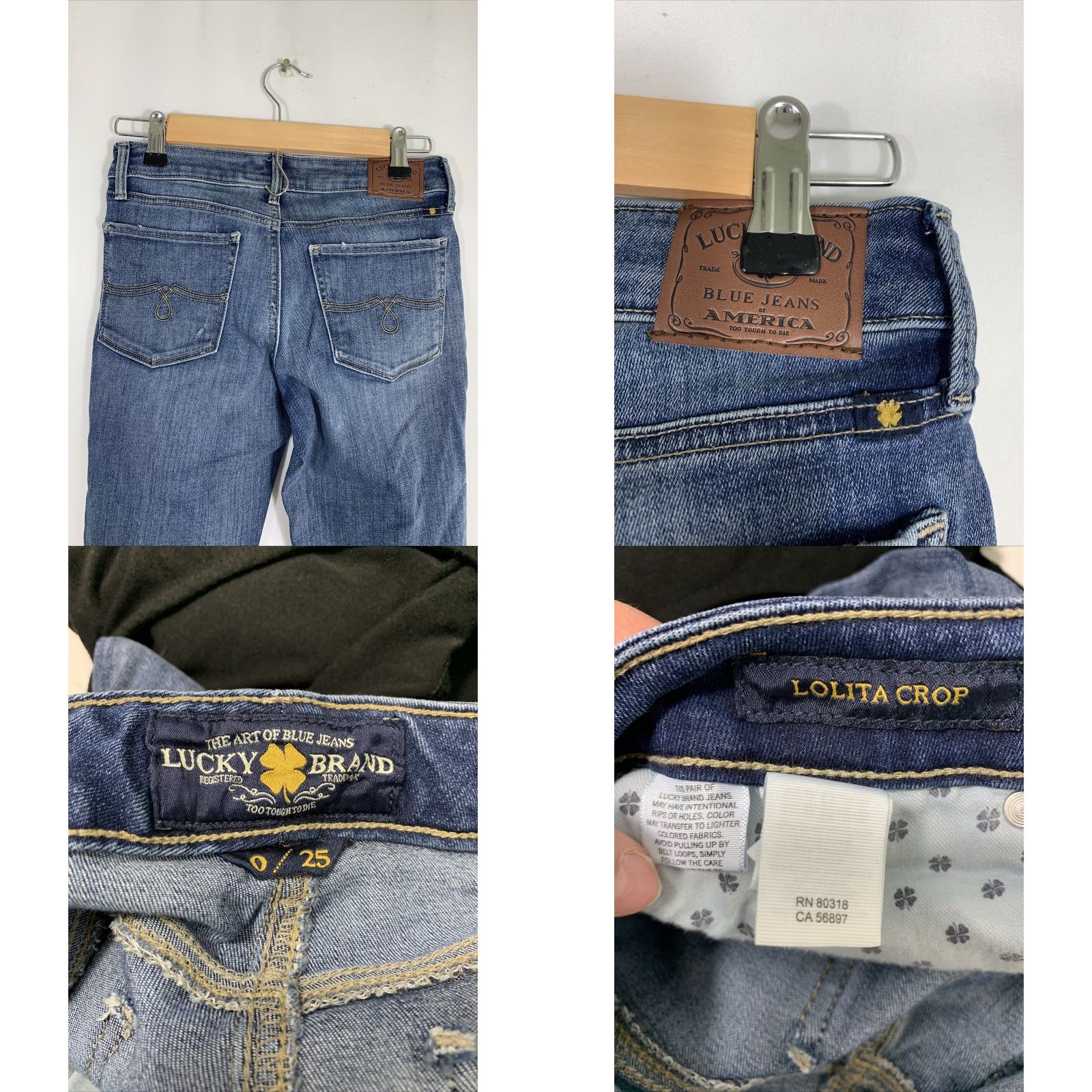 Lucky Brand **Lucky Brand Women's Size 0 Medium Wash Denim Crop Jeans** User: Lucky Brand Women's Size 0 Medium Wash Denim Crop Jeans Size 25" / US 0 / IT 36 - 8 Thumbnail