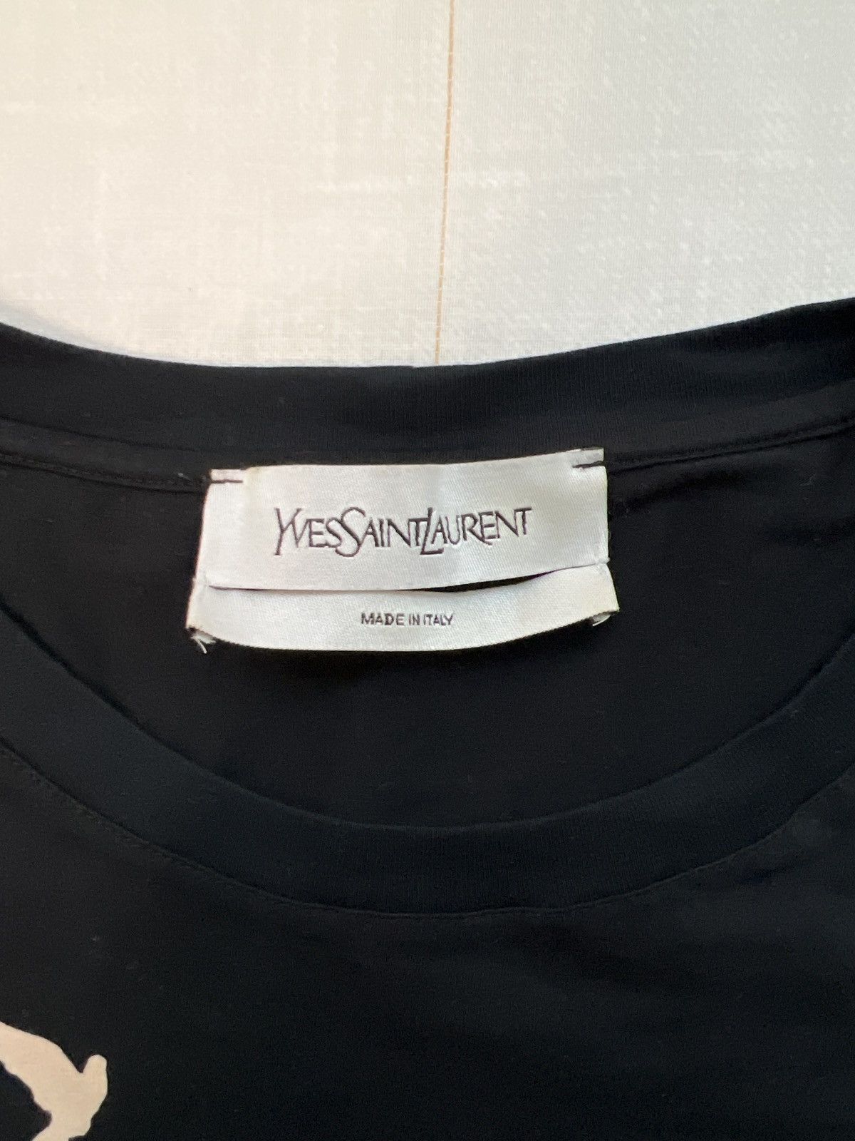 Yves Saint Laurent YSL Black tee Size US M / EU 48-50 / 2 - 4 Thumbnail