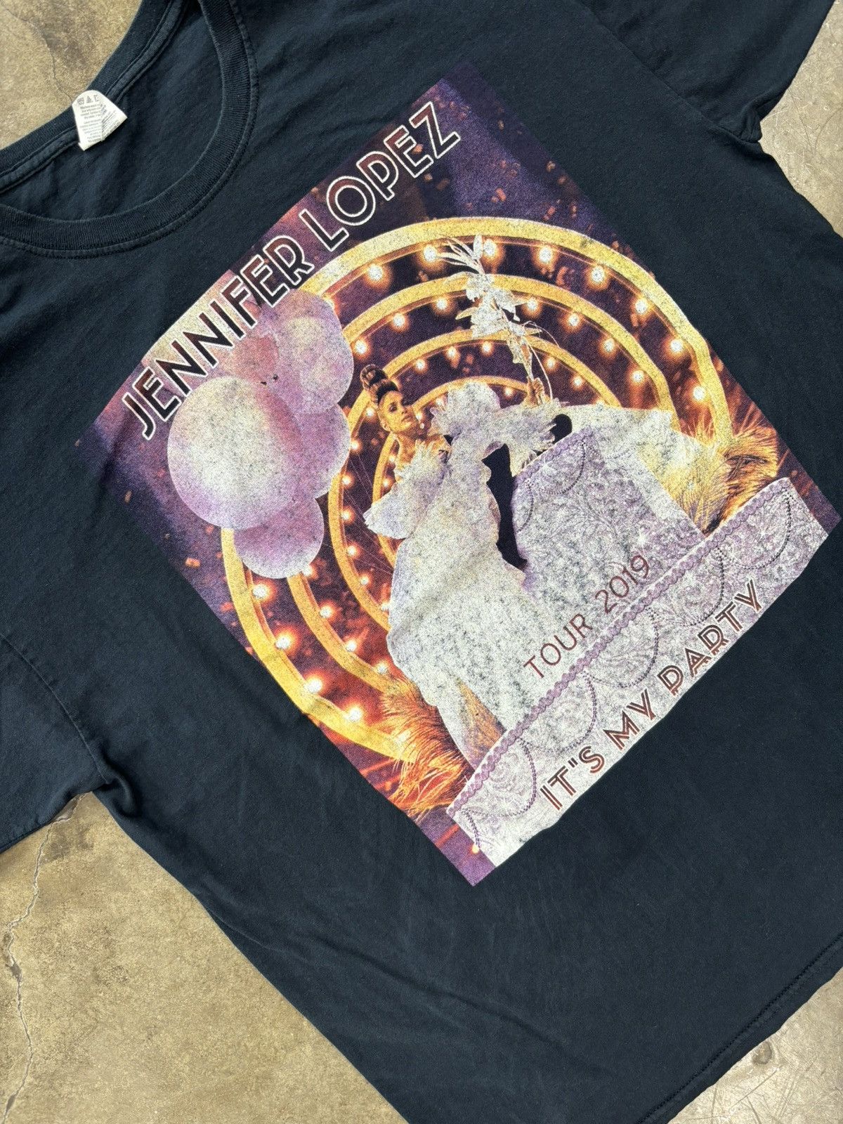 Band Tees × Vintage Jennifer Lopez Tour 2019 Its My Party Tee XL Size US XL / EU 56 / 4 - 1 Thumbnail