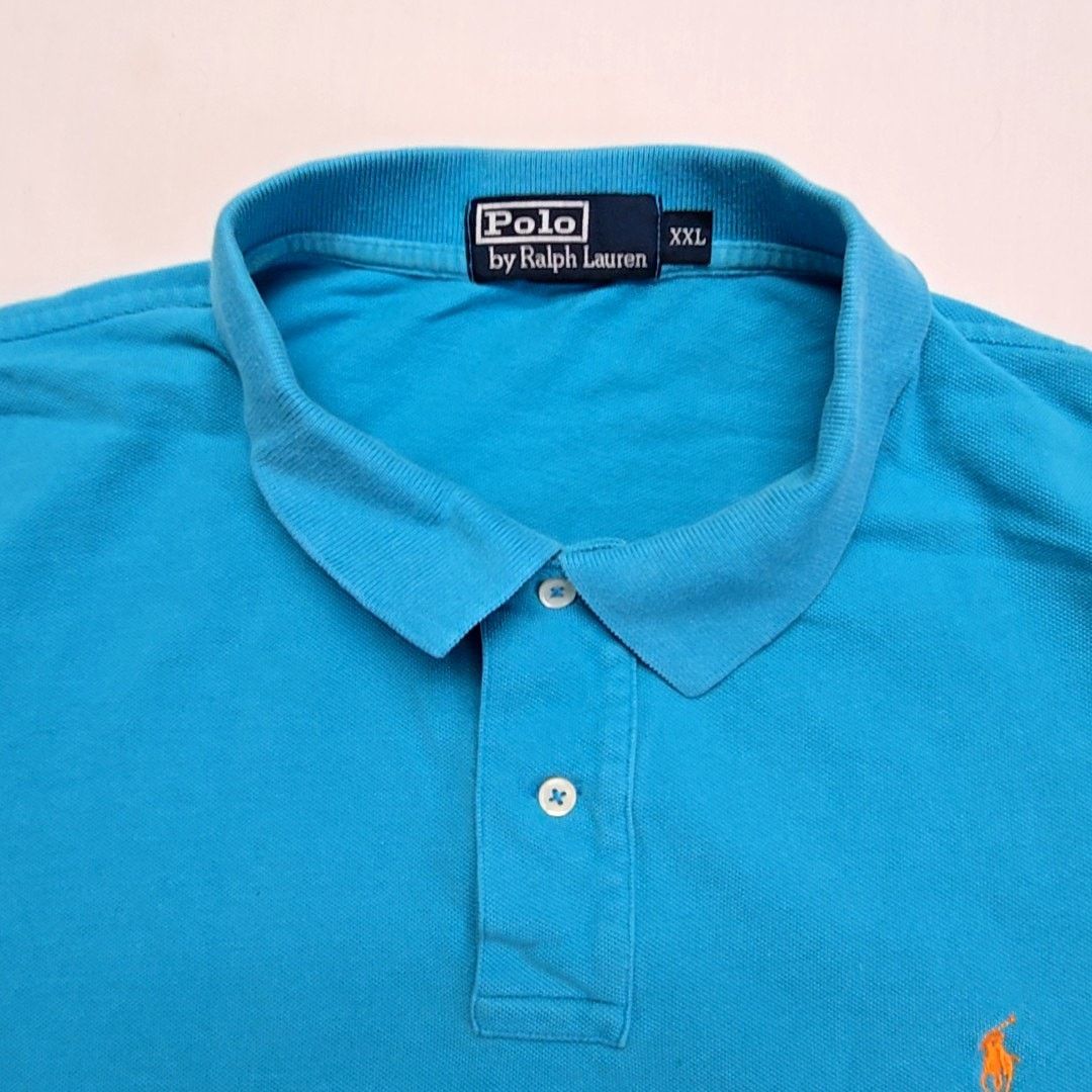 Polo Ralph Lauren Polo Ralph Lauren Classic Polo Shirt Blue Short Sleeve XXL Size US XXL / EU 58 / 5 - 6 Thumbnail