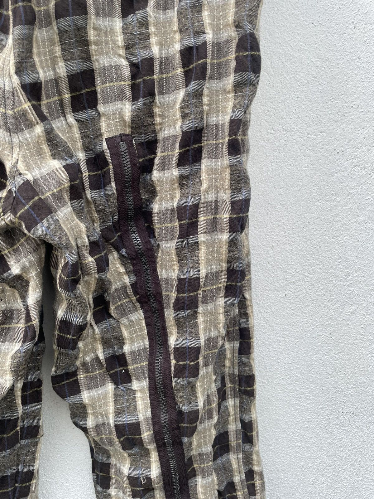 If Six Was Nine × Kenzo Kenzo Homme Checked Long Zipper Back Side Pants Size US 38 / EU 54 - 14 Thumbnail