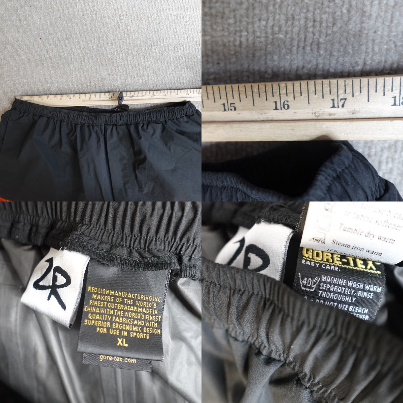 Vintage VINTAGE Zero Restriction Pants XL Black Convertible Stretch Waist Side Zip Gore Tex Size US 36 / EU 52 - 8 Thumbnail