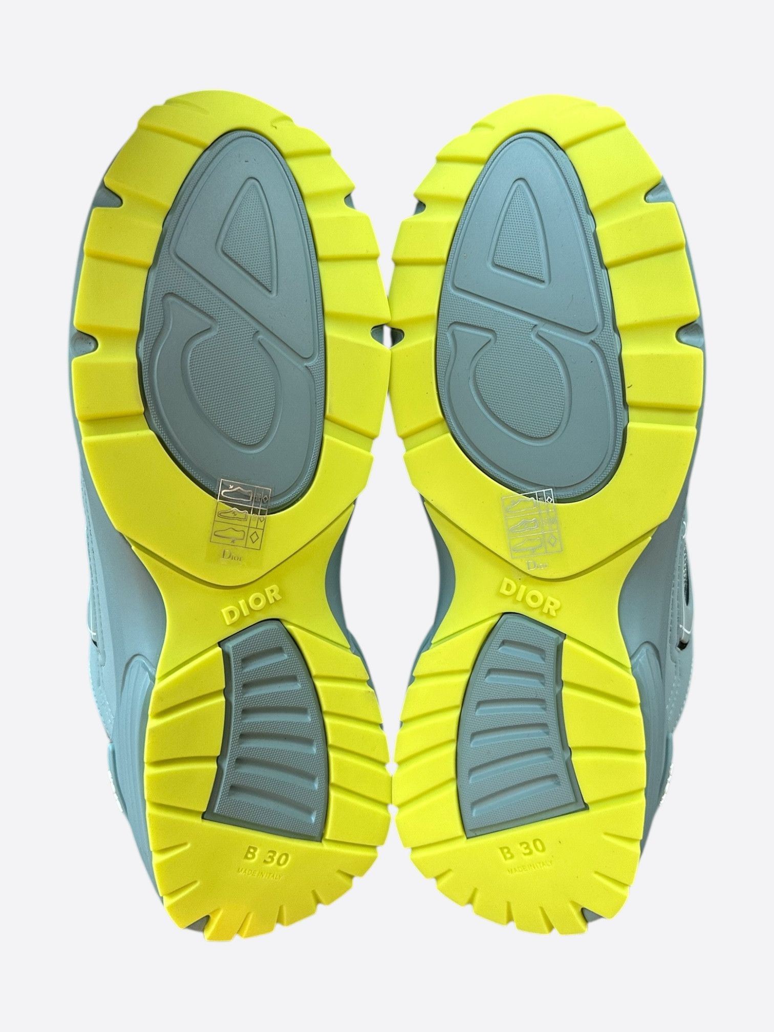 Dior Dior Blue & Yellow B30 Sneakers Size US 9 / EU 42 - 7 Thumbnail