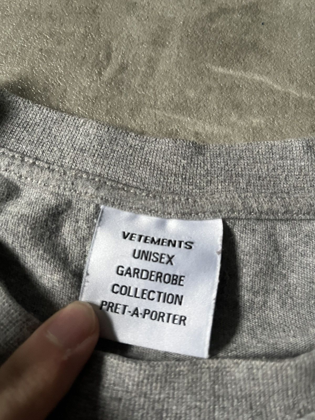 Vetements Vetements Limited Edition grey T-shirt Size US XL / EU 56 / 4 - 8 Thumbnail