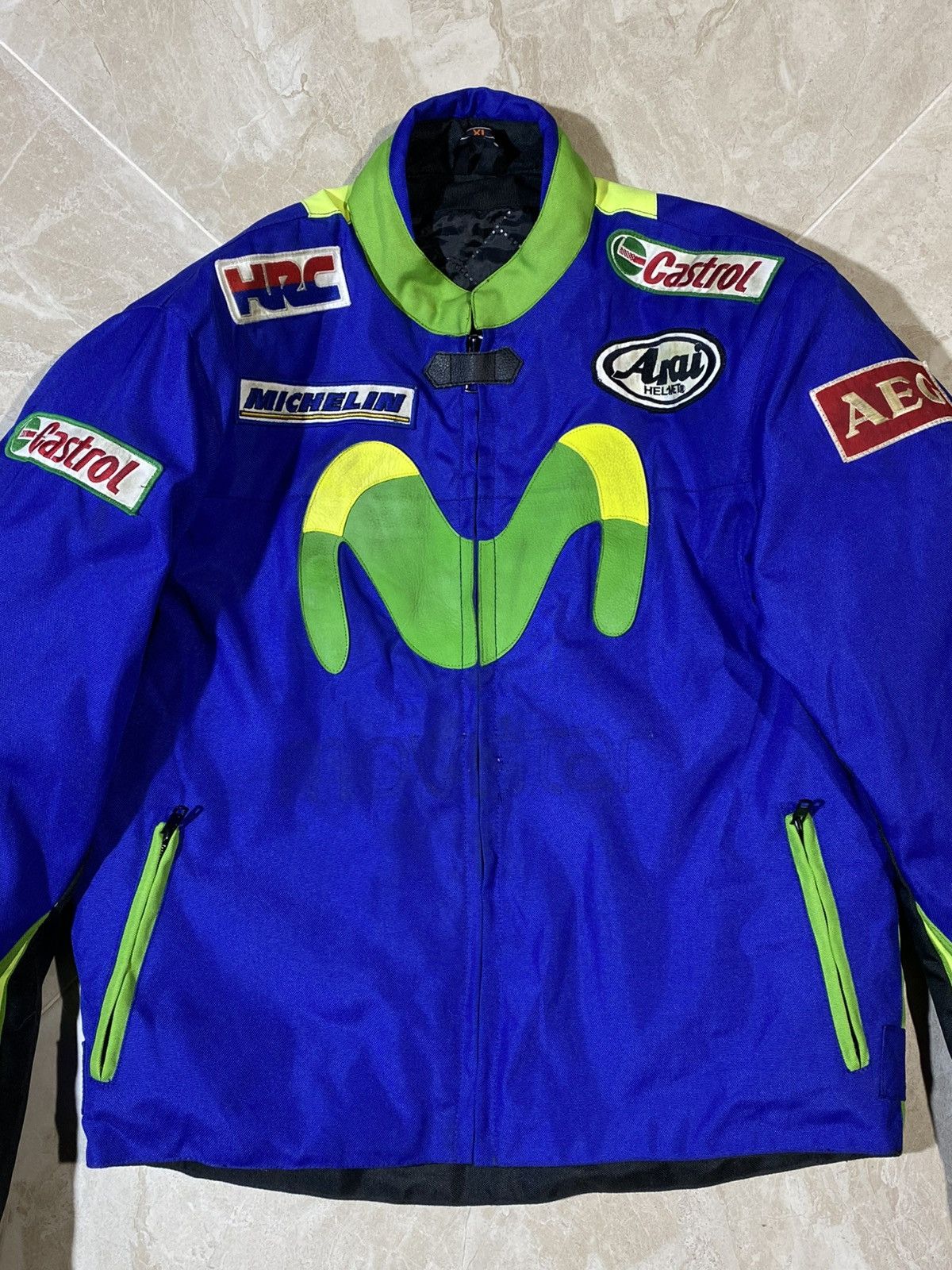 Other 🔥 Y2K MOVISTAR RACING JACKET MOTO GP VR46 STYLE VIBES Size US M / EU 48-50 / 2 - 4 Thumbnail