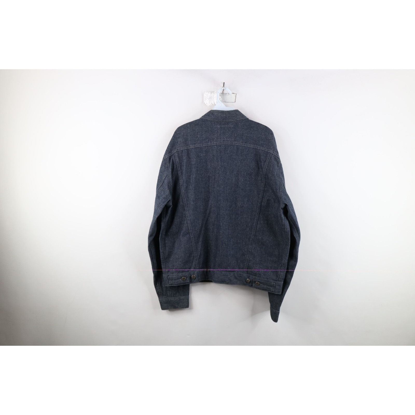 Guess Vintage 90s Guess Faded Spell Out Denim Jean Trucker Jacket Size US L / EU 52-54 / 3 - 13 Thumbnail