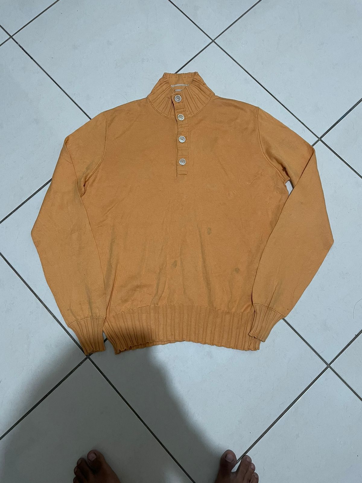 Loro Piana Cashmere Loro Piana Half Zip Button Sweater Size 48 Size US M / EU 48-50 / 2 - 1 Thumbnail