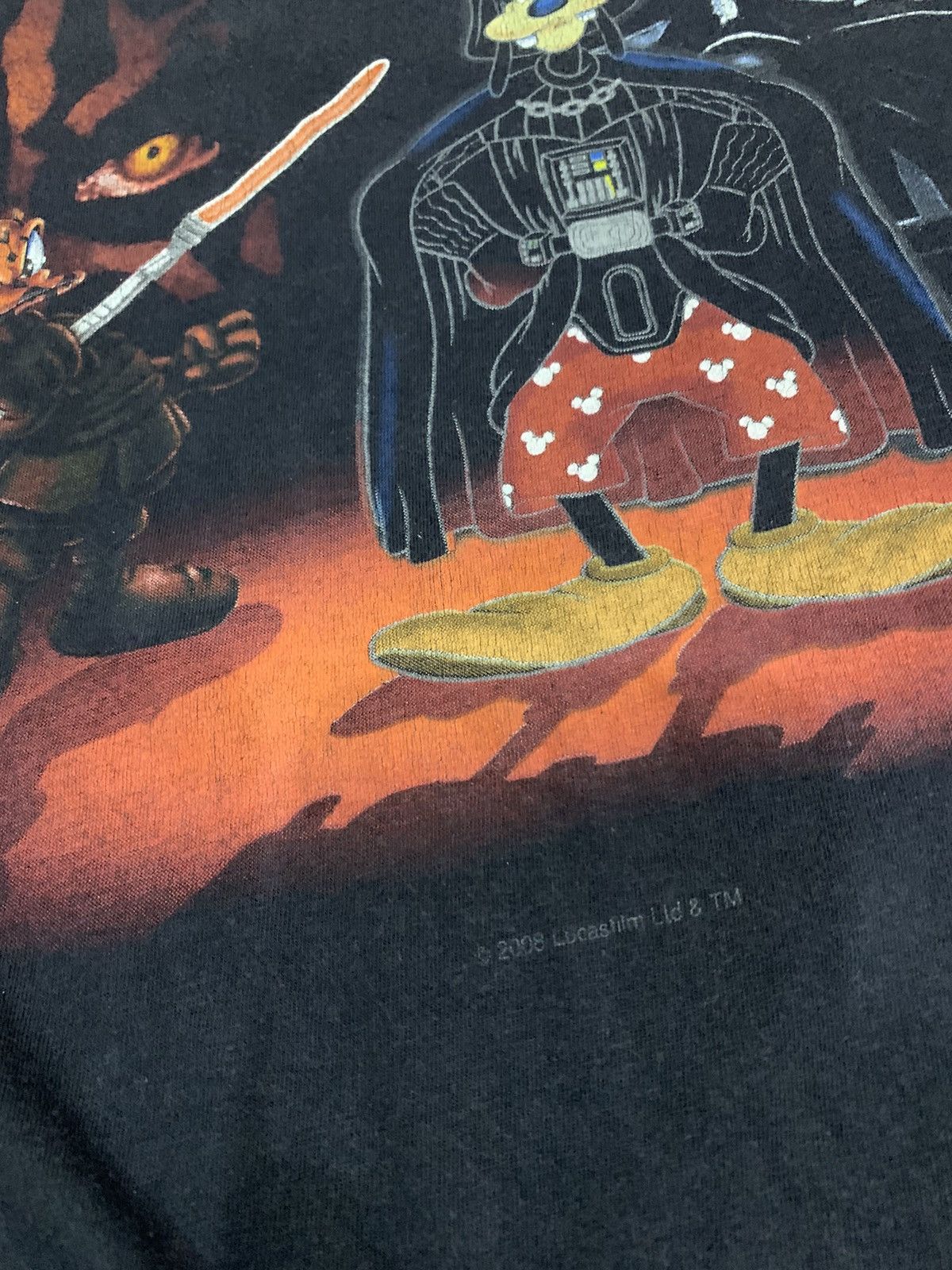 Star Wars × Vintage VTG 2007 STAR WARS X DISNEY JEDI SHIRT Size US M / EU 48-50 / 2 - 5 Thumbnail