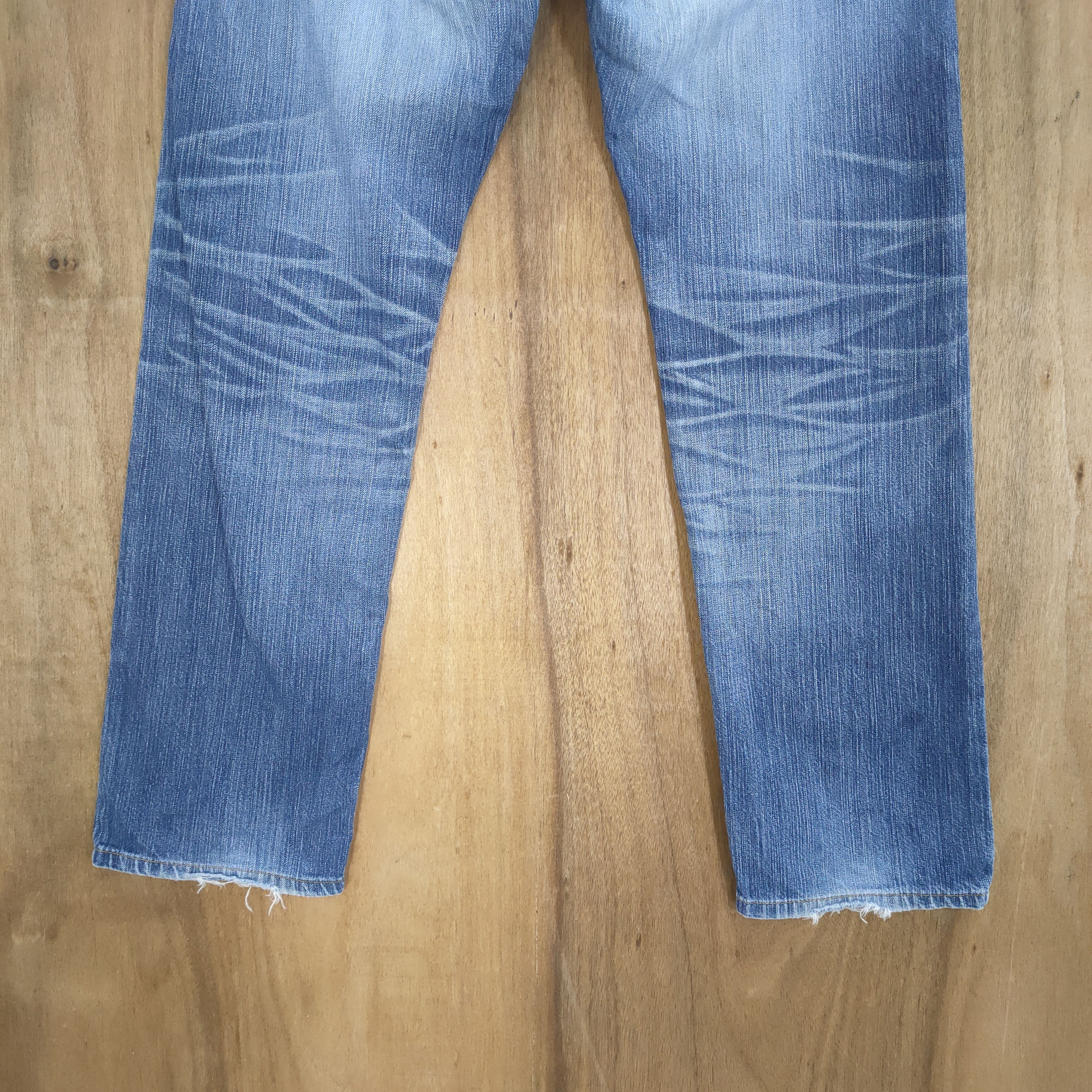 Edwin VINTAGE EDWIN FADED DISTRESSED RIPPED JEAN PANTS Size US 34 / EU 50 - 9 Thumbnail