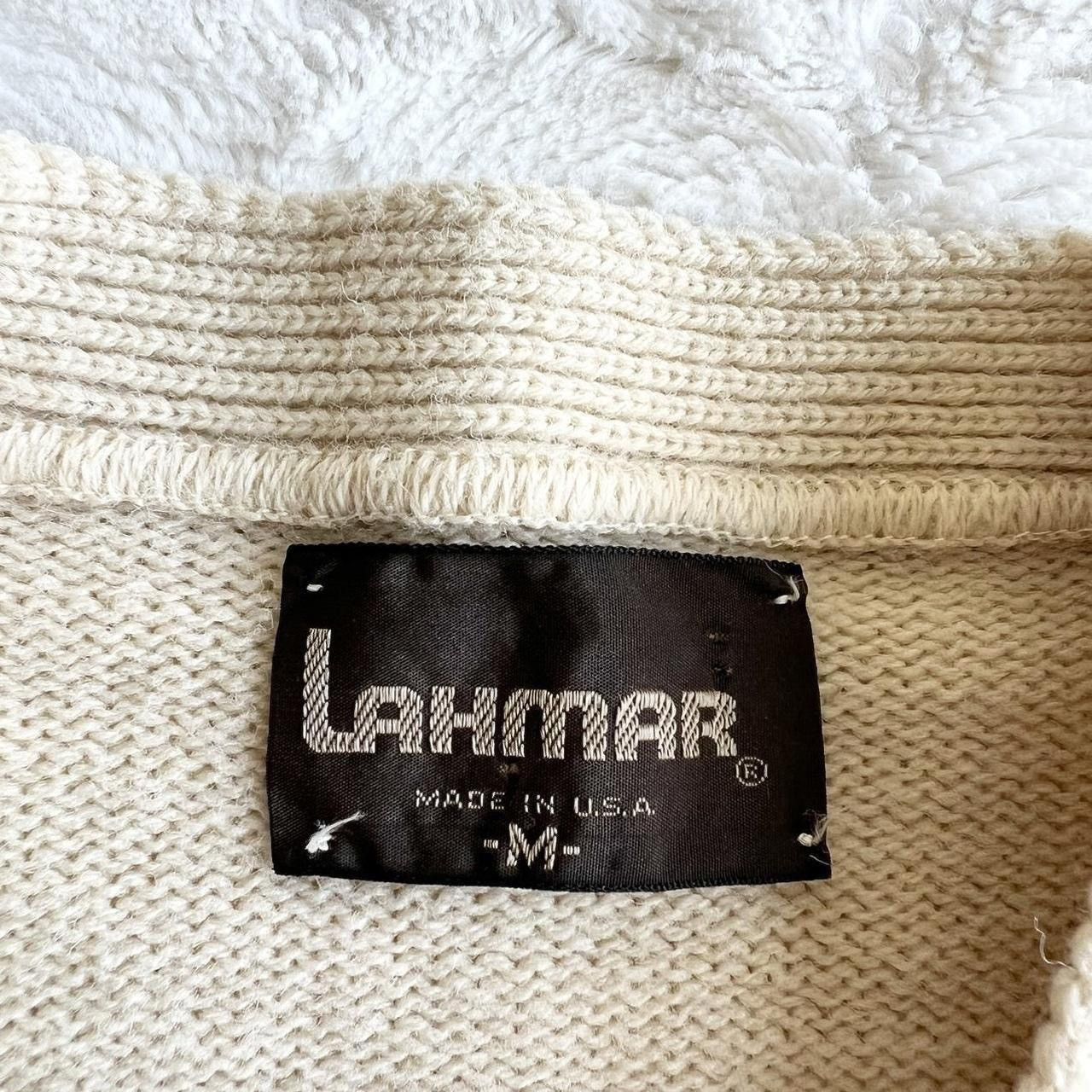 Other Vintage Cardigan Sweater Womens Medium Cream 70s Cable Knit Size M / US 6-8 / IT 42-44 - 7 Thumbnail