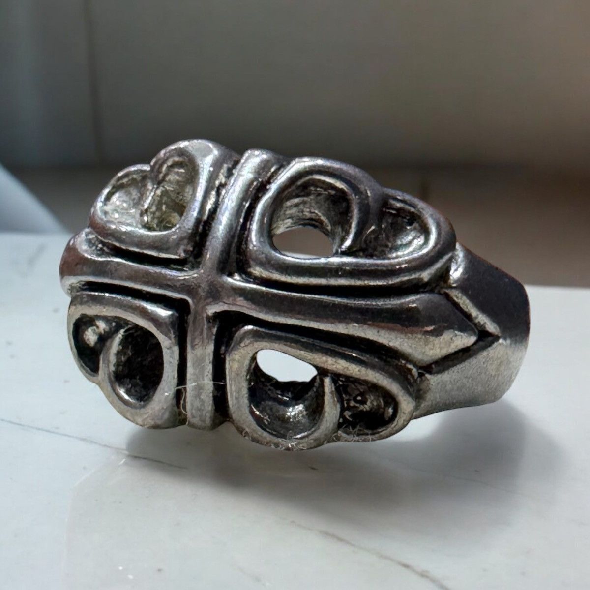 Japanese Brand × Vintage ANTIQUE CROSS STYLE RING SIZE 6.5 Size ONE SIZE - 1 Thumbnail