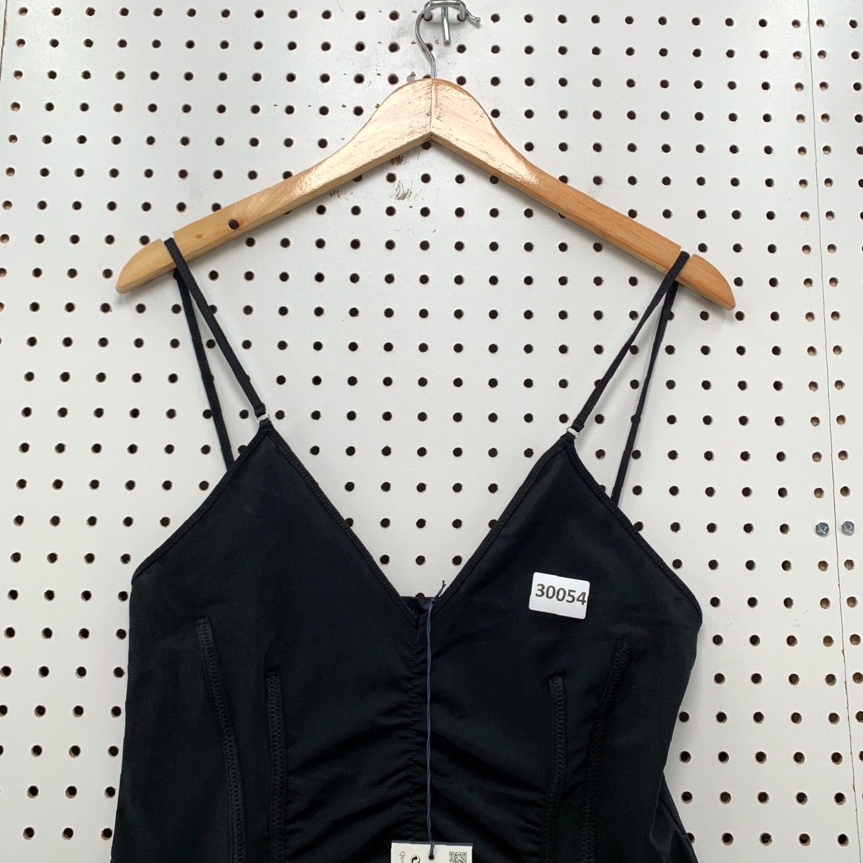 Zara NEW Zara Satin Camisole Tank Top Black Womens Large Strappy Sleeveless V-Neck Size L / US 10 / IT 46 - 2 Thumbnail