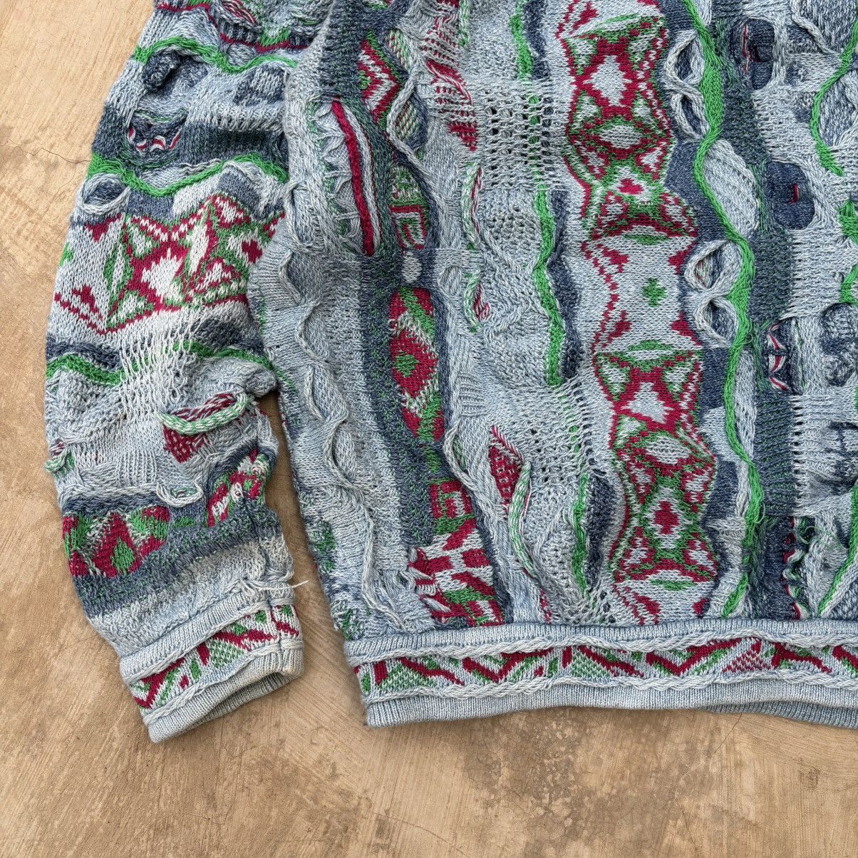 Coogi Rare💥Vintage 90s Coogi Blues 3D Knitwear Size US L / EU 52-54 / 3 - 9 Thumbnail