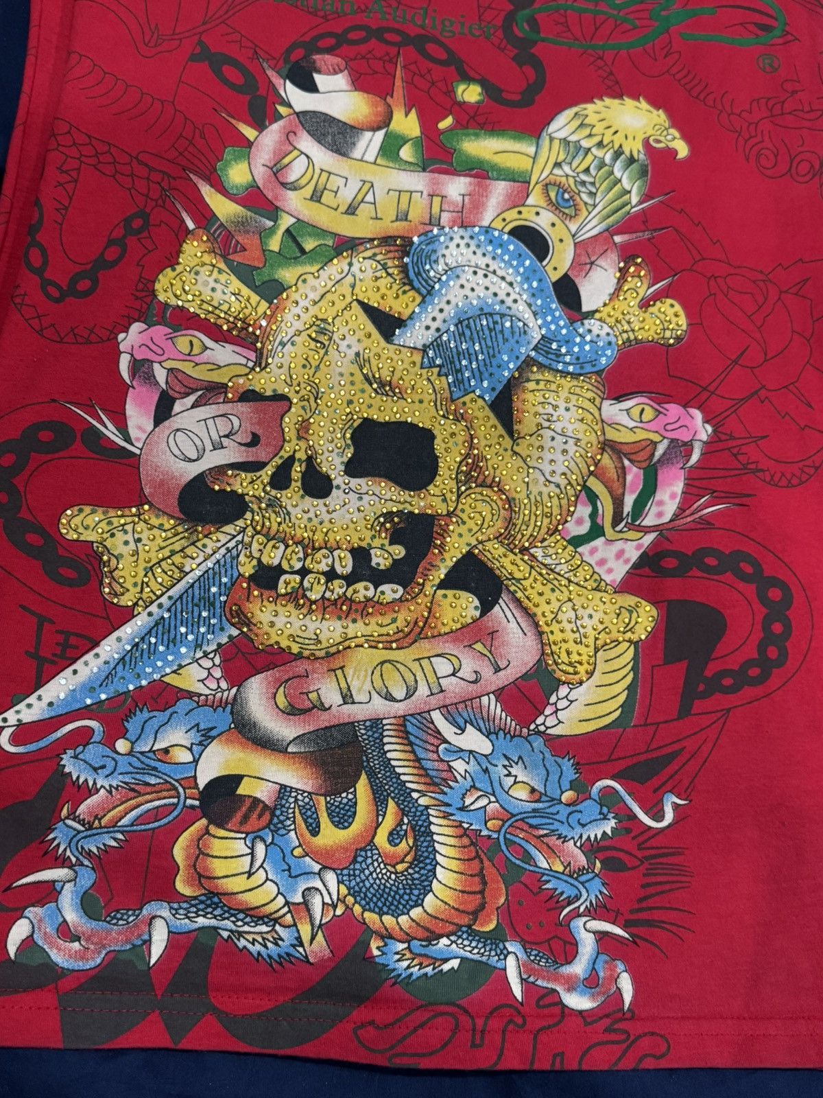Ed Hardy Vintage Ed Hardy by Christian Audigier Muscle Tank Size US L / EU 52-54 / 3 - 2 Thumbnail