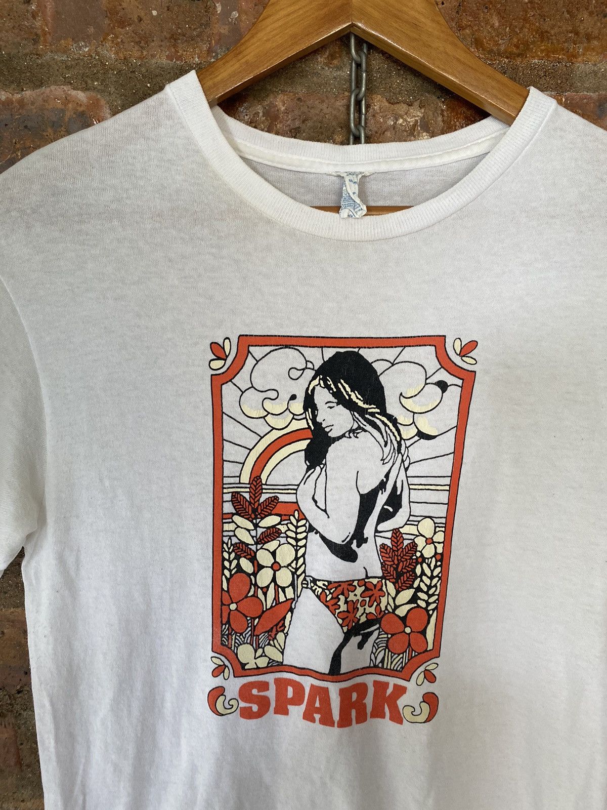 Girl Skateboards × Hook-Ups × Japanese Brand Vintage Y2K SPARK pin up sex tee Size US S / EU 44-46 / 1 - 3 Thumbnail