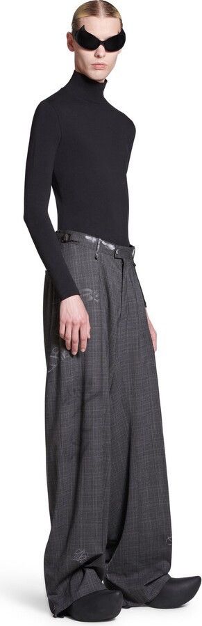 Balenciaga 🔥$2.8K VALUE🔥m Wool Tailored Graffiti Prince of Wales Pants Size US 32 / EU 48 - 4 Thumbnail