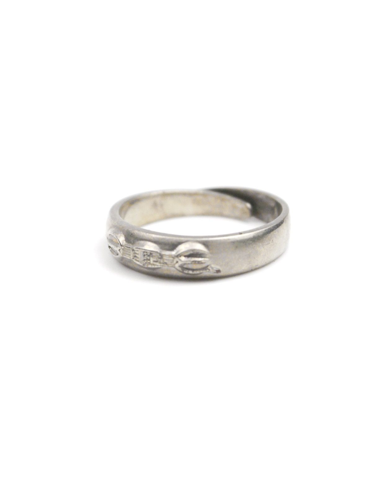 Hysteric Glamour 2000S JAPANESE MADE SILVER TONE “WRENCH” BAND RING Size ONE SIZE - 2 Thumbnail