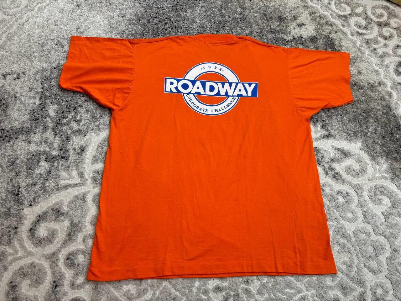 Vintage VTG 1992 Roadway T-Shirt | Screen Stars Best | Single Stitch Size US XL / EU 56 / 4 - 9 Thumbnail