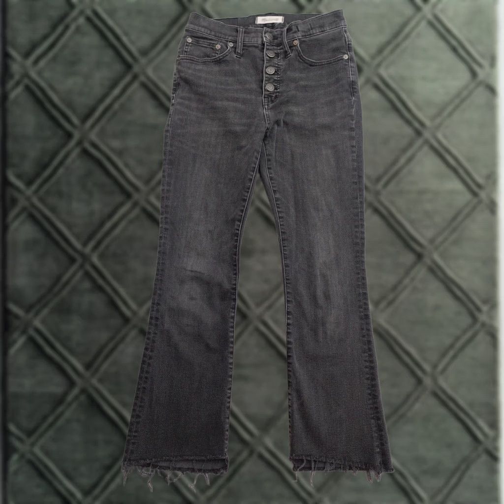 Madewell Madewell Jeans Womens Size 26 Cali Demi-Boot Button-Fly Charcoal Wash Size 26" / US 2 / IT 38 - 1 Thumbnail