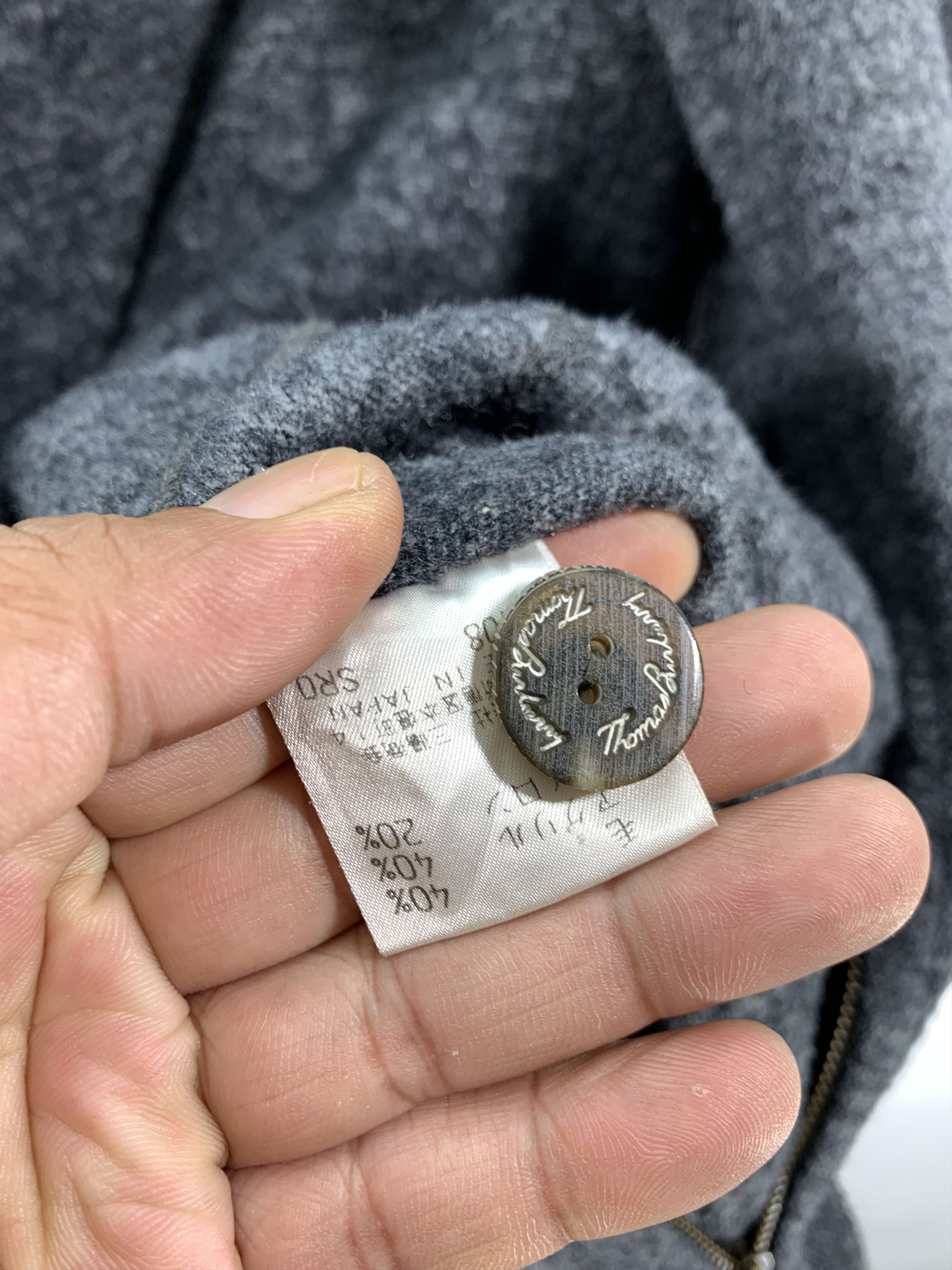 Burberry × Vintage Vintage Thomas Burberry Fleece Hoodie Zipped Size US S / EU 44-46 / 1 - 7 Thumbnail