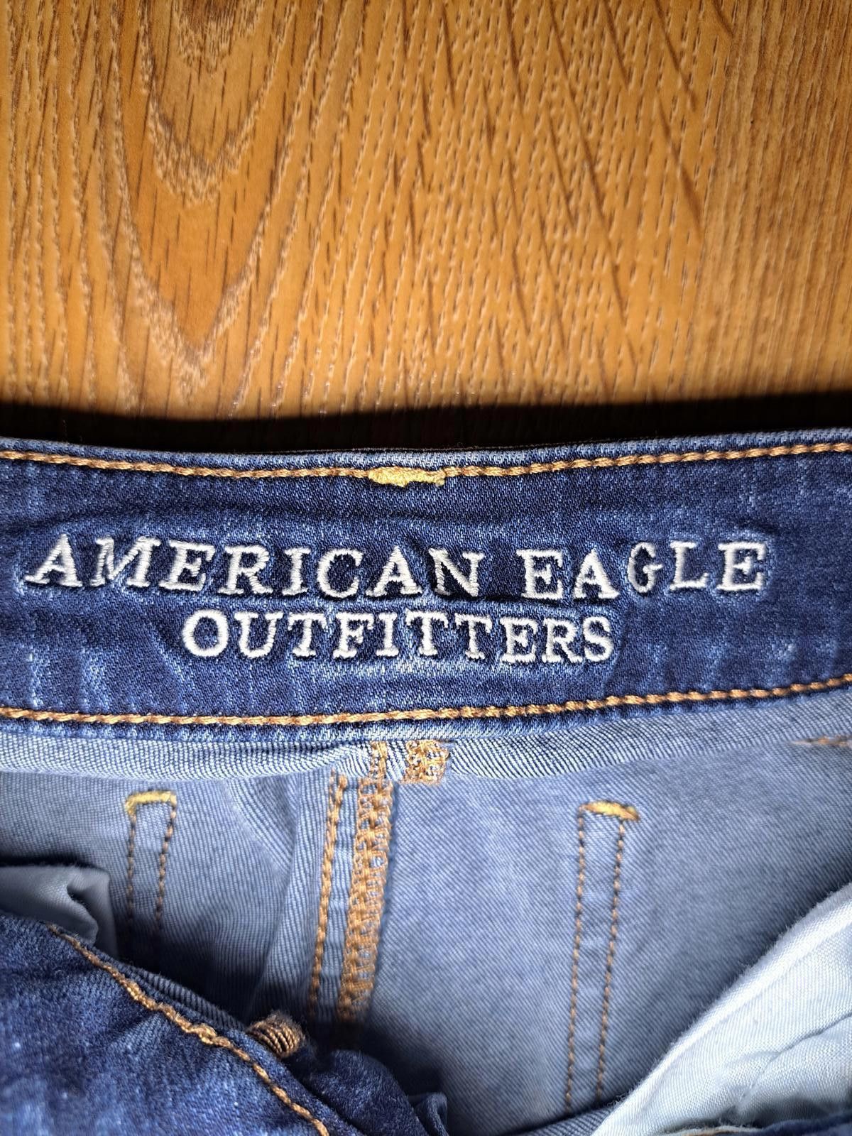American Eagle Outfitters American Eagle Jeans Womens 26x27 Blue Cotton Distressed Size 26" / US 2 / IT 38 - 2 Thumbnail