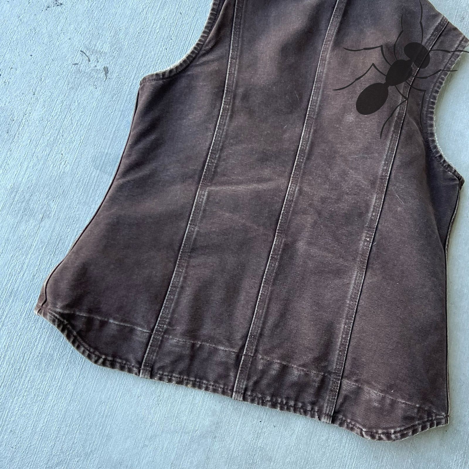 Carhartt × Vintage Carhartt WOMENS V001 brown work wear vest Size US S / EU 44-46 / 1 - 8 Thumbnail