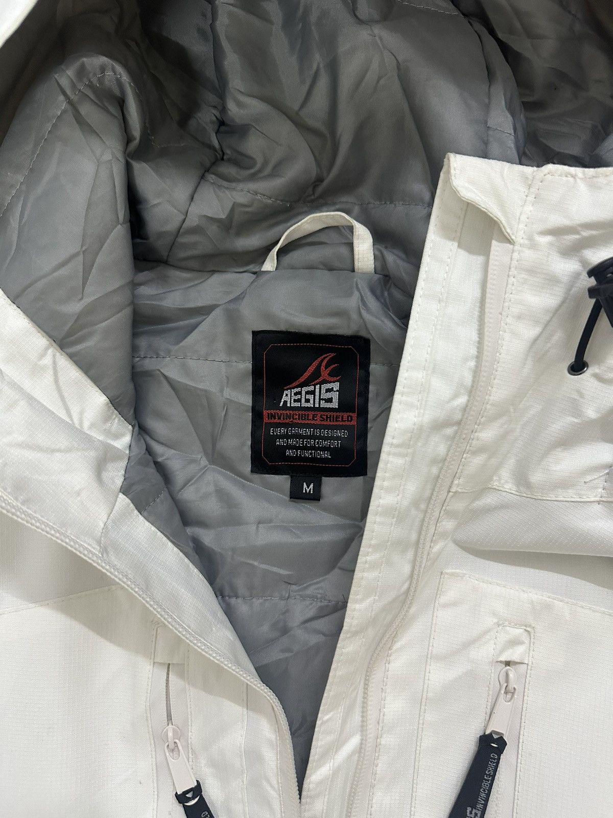 Beauty Beast × Japanese Brand × Seditionaries Aegis Invisible Shield Gorpcore Waterproof White Puff Jacket Size US M / EU 48-50 / 2 - 8 Thumbnail