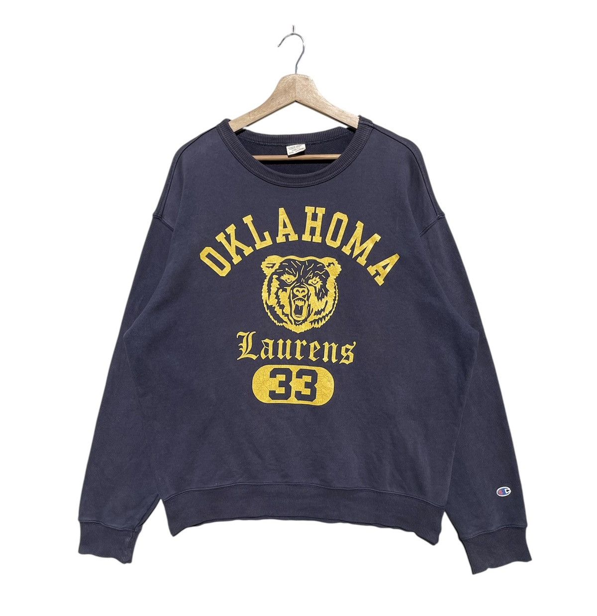 Champion RARE🔥 Vintage 90s Oklahoma Laurens American University Size US XL / EU 56 / 4 - 1 Thumbnail