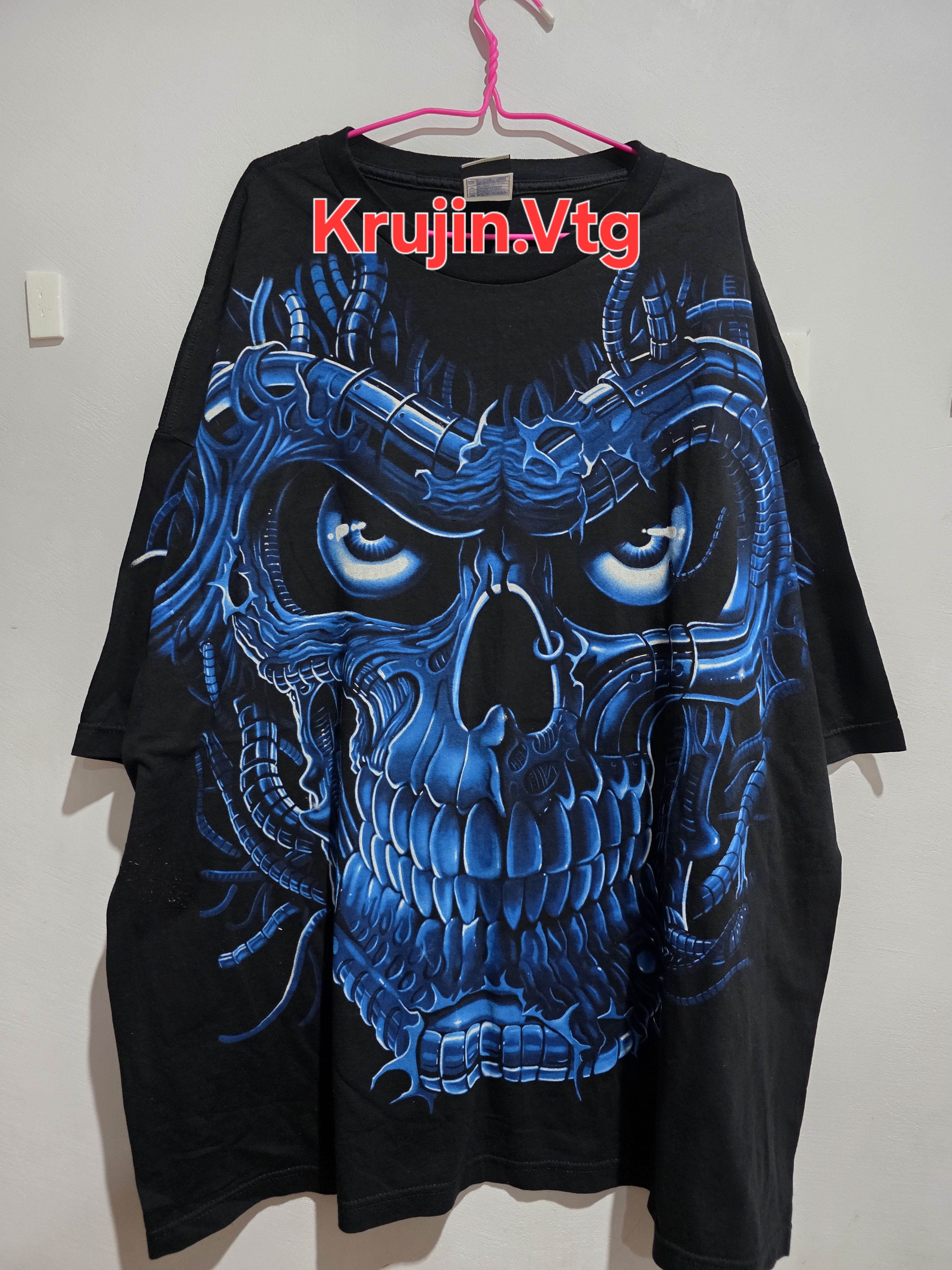 Other Liquid Blue Bio-mechanical Skull Size US XXL / EU 58 / 5 - 1 Thumbnail