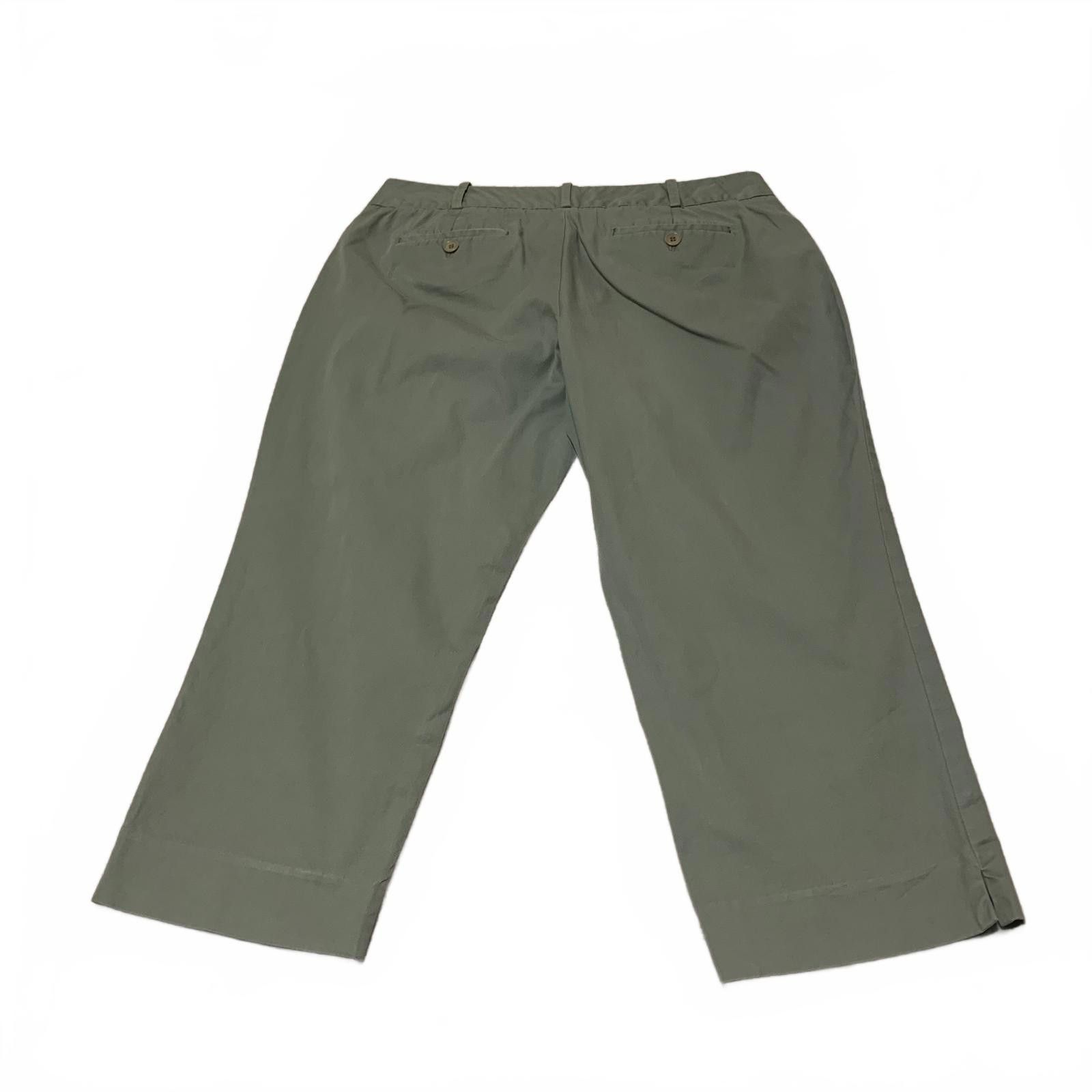 Other Talbots Women's Petites 10P Olive Green Cropped Pants Size 32" / US 10 / IT 46 - 10 Thumbnail