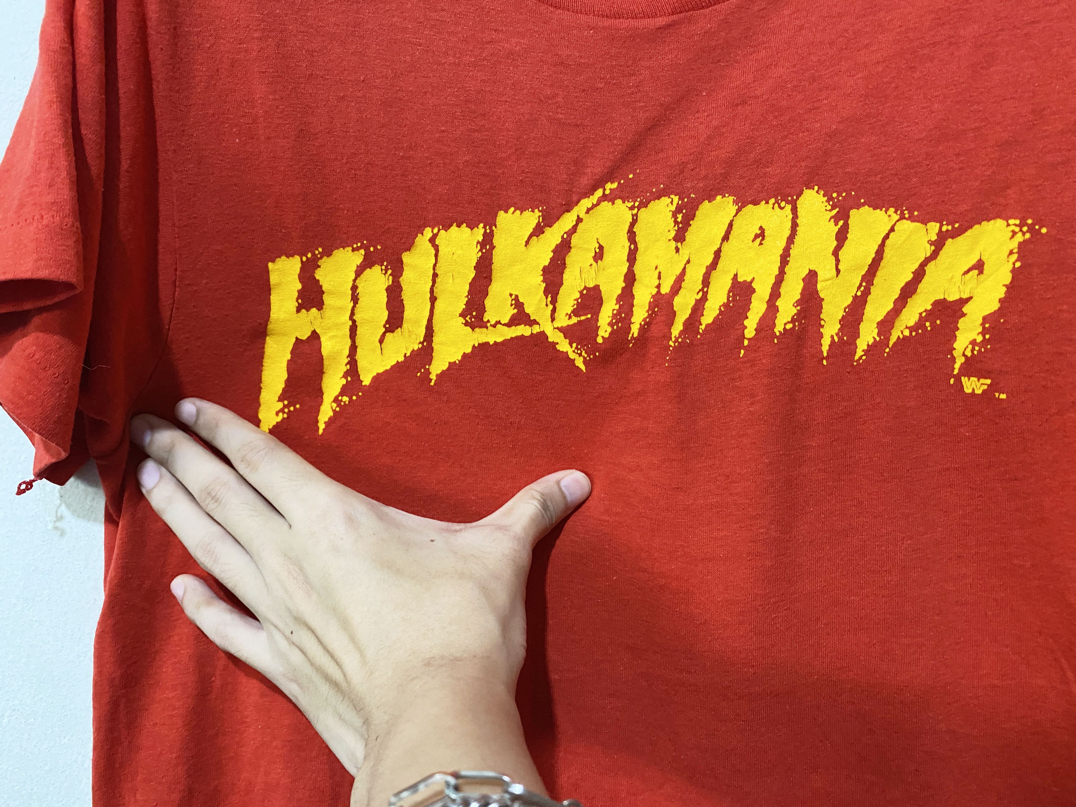 Vintage × WCW/nWo × WWF Vintage 80s Hulk Hogan Shirt Size US XS / EU 42 / 0 - 2 Thumbnail