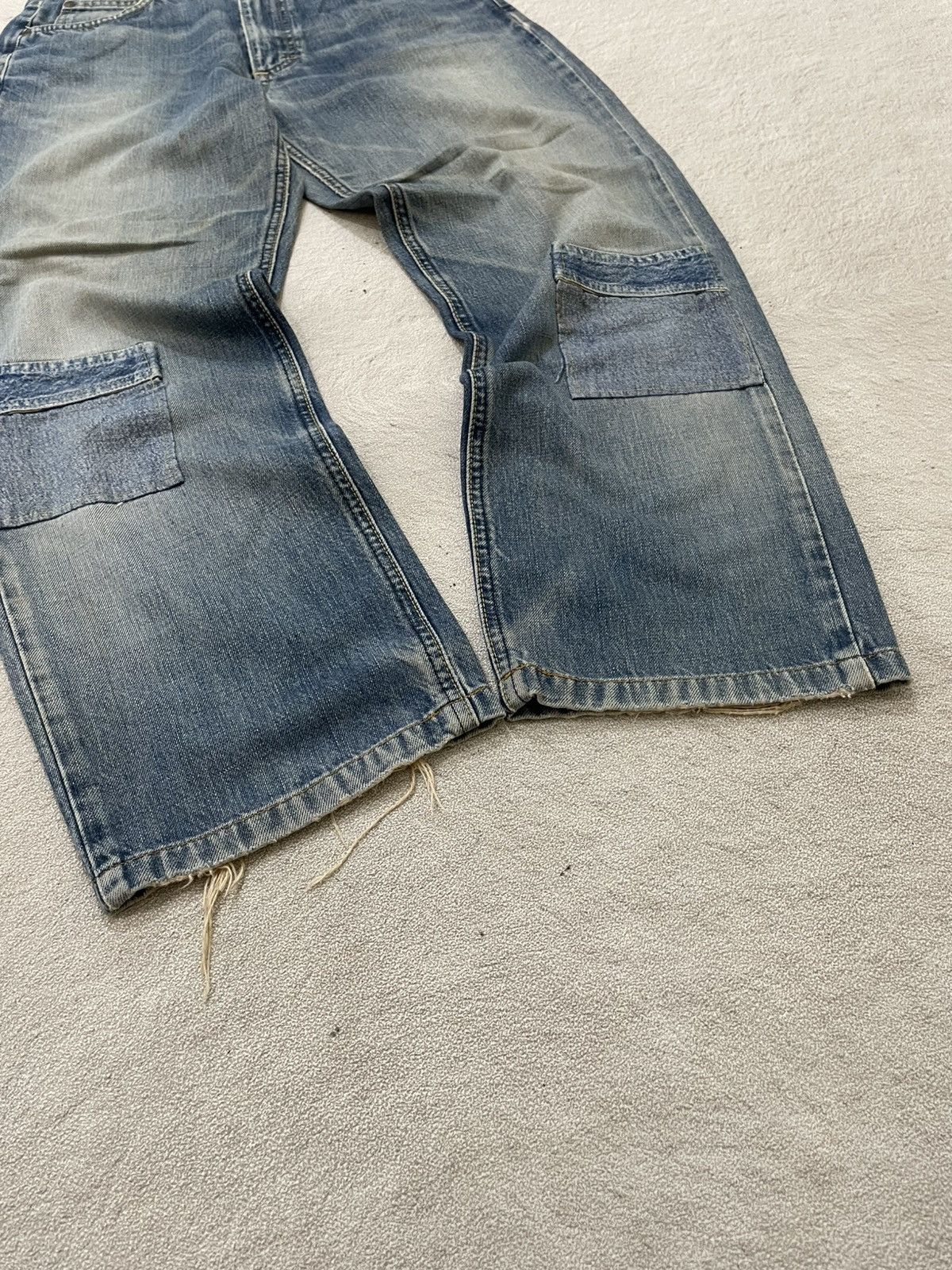 Japanese Brand 2000s Lee Rare Cargo Denim Dirty Washed Distressed if6was9 Size US 28 / EU 44 - 3 Thumbnail
