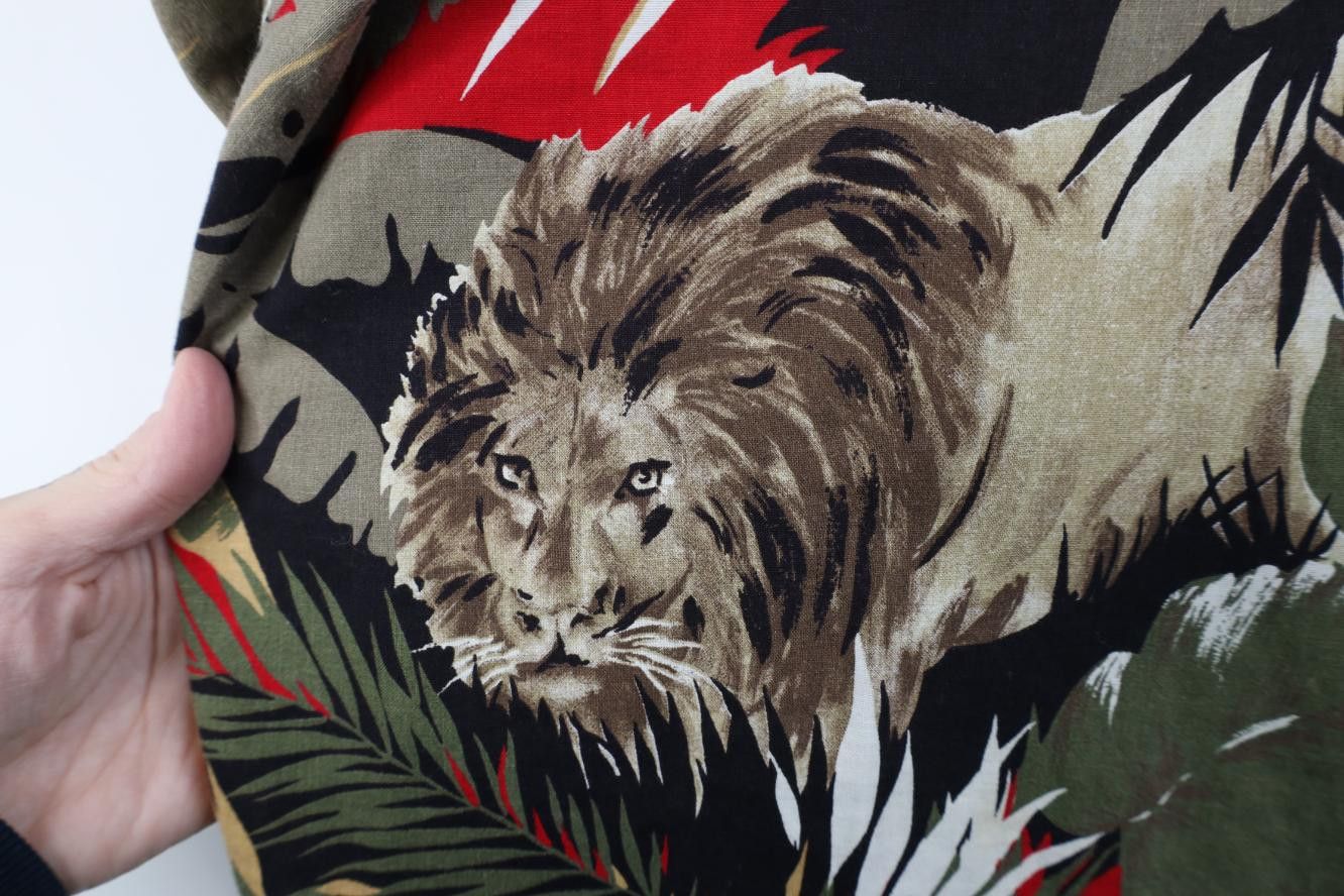 Vintage Vintage 90s Streetwear Lion Luau Camp Collar Button Shirt Size S / US 4 / IT 40 - 7 Thumbnail