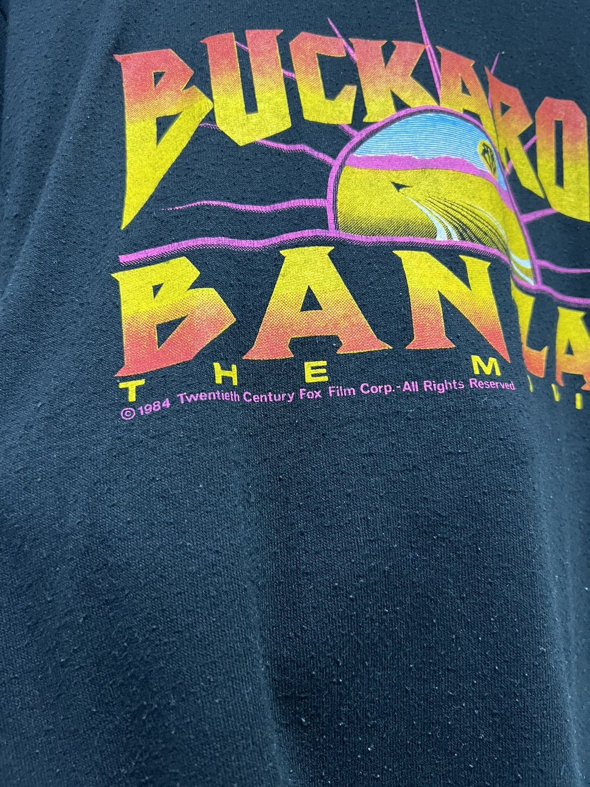 Vintage Vintage 1984’ Buckaroo Banzai The Movie Promo Tshirt Size US L / EU 52-54 / 3 - 3 Thumbnail
