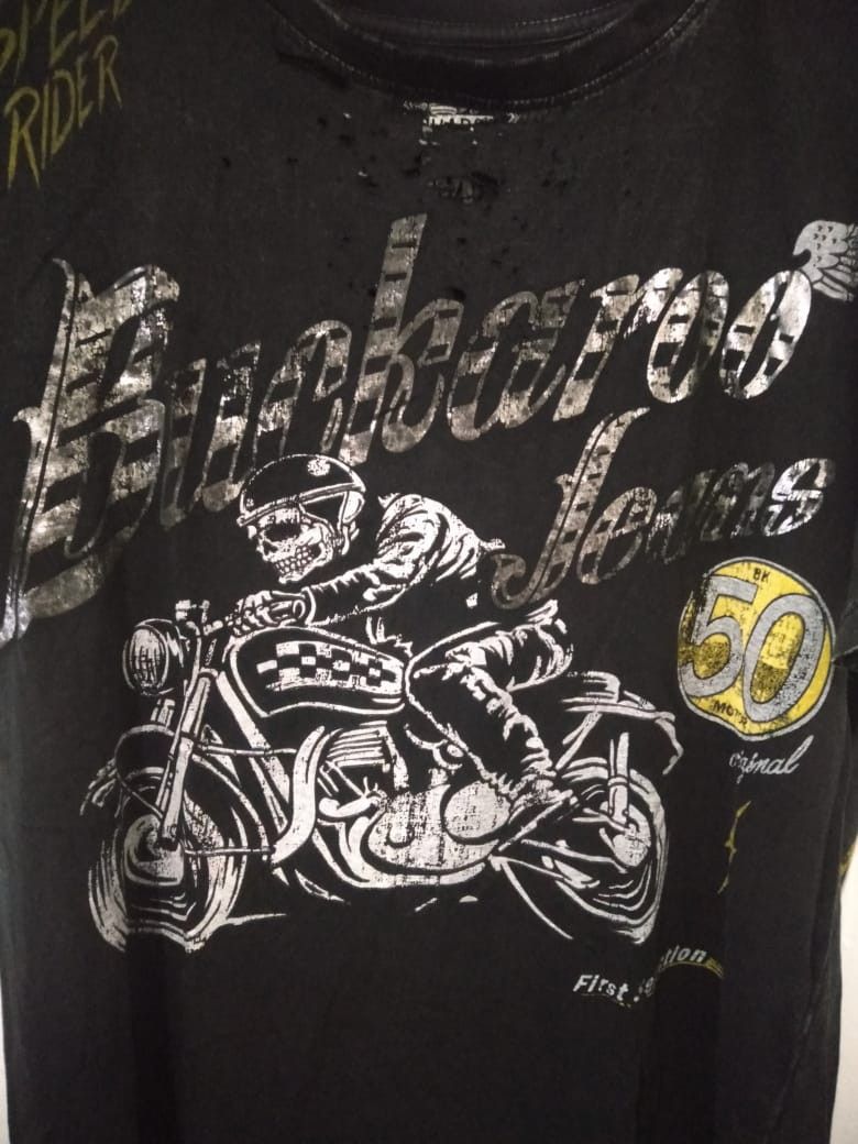 If Six Was Nine Vintage Skeleton motorcycle Zip graphic tee Size US M / EU 48-50 / 2 - 9 Thumbnail