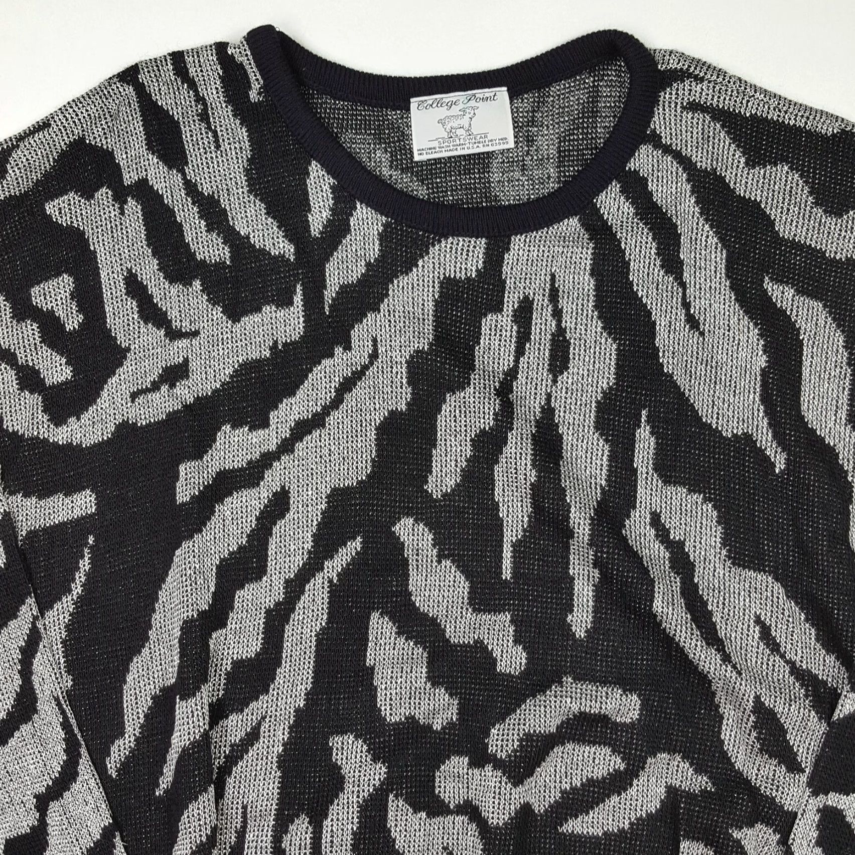 Vintage VINTAGE College Point Sweater Shirt? Size M / US 6-8 / IT 42-44 - 2 Thumbnail