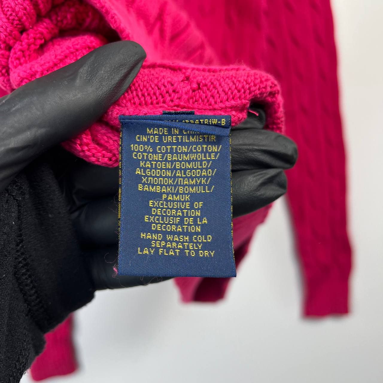 Polo Ralph Lauren Polo Ralph Lauren Cable Knit Sweater Pink Pony Womens Size L Size L / US 10 / IT 46 - 5 Thumbnail
