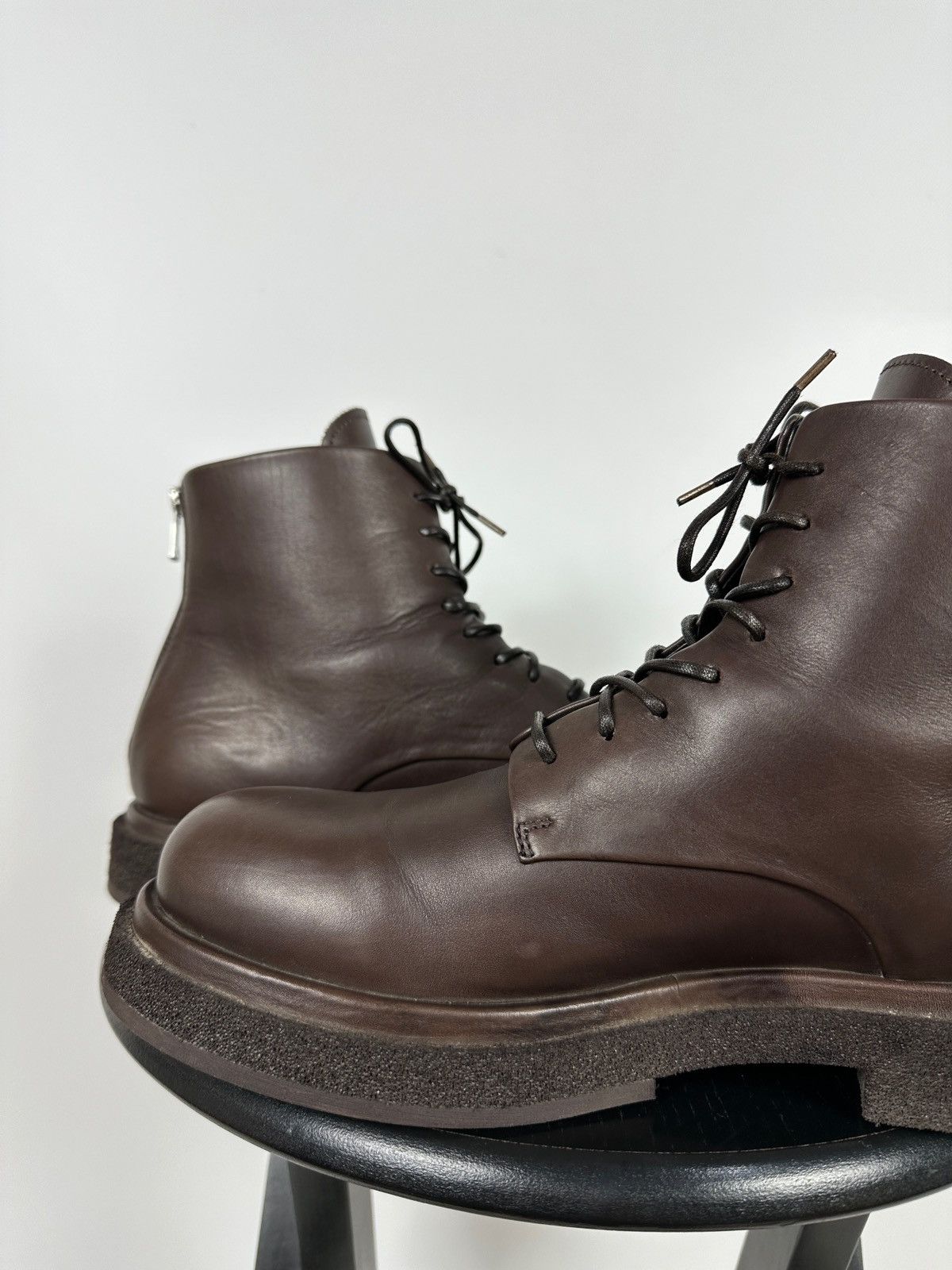 Officine Creative Officine Creative Lace Up Brown Leather Boots Size US 10 / IT 40 - 20 Thumbnail
