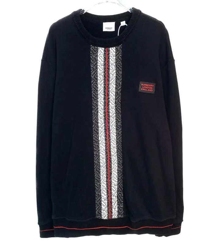 Burberry Burberry Black Cotton Men's Sweatshirt Size US L / EU 52-54 / 3 - 1 Thumbnail