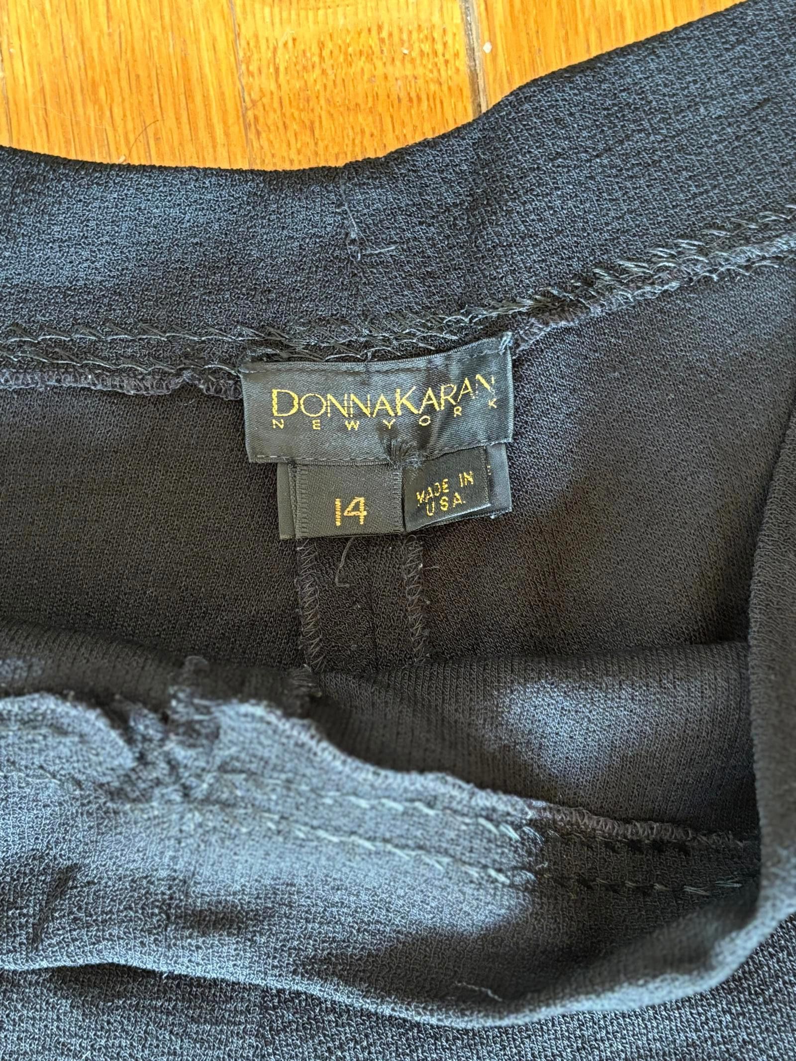 Donna Karan DONNA KARAN Dress Pants Size 14 Women's Navy Size 36" / US 14 / IT 50 - 3 Thumbnail