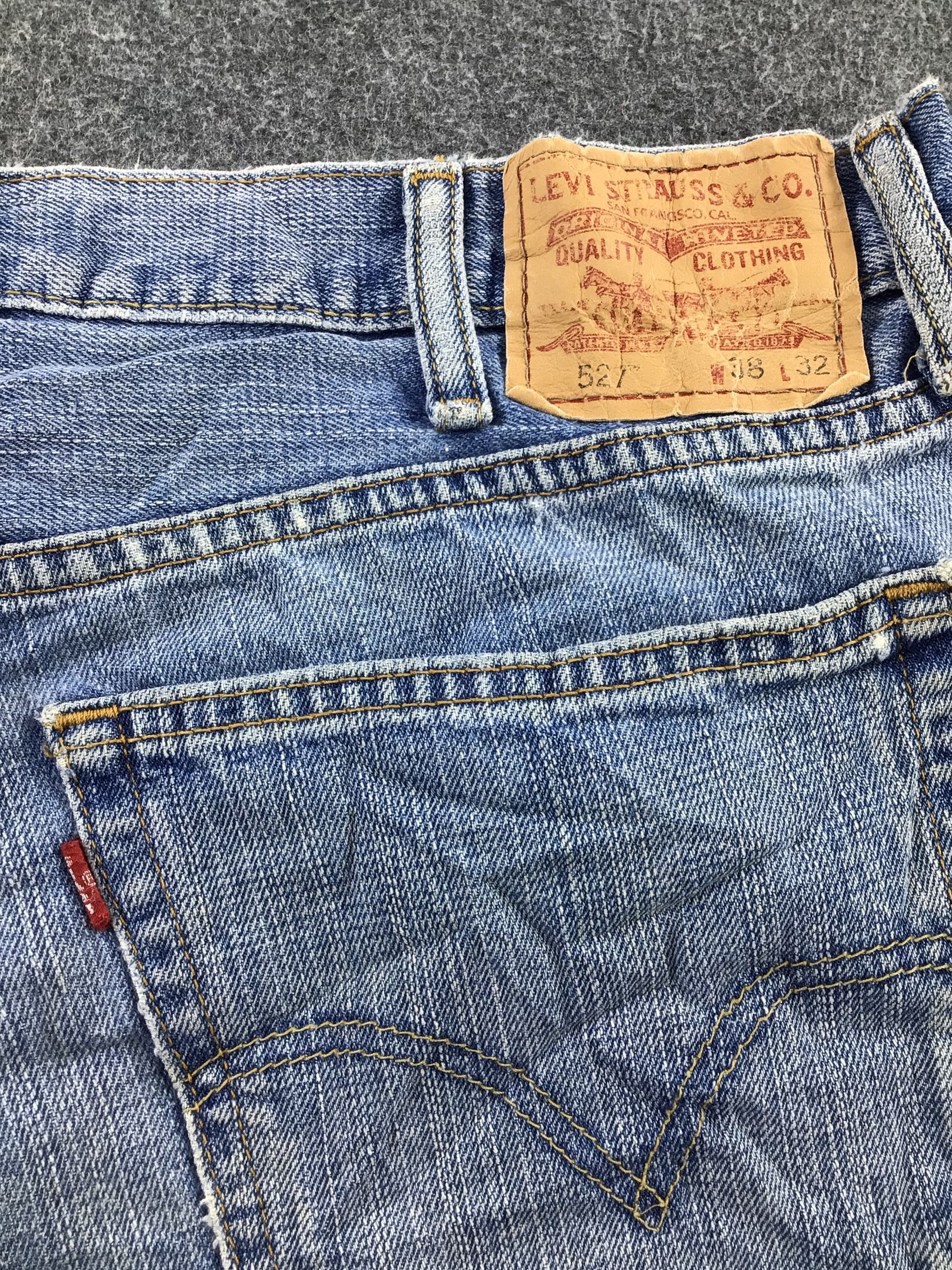 Levi's Vintage Levis 527 Jeans Dirty Blue Flare Denim KJ223 Size US 38 / EU 54 - 5 Thumbnail