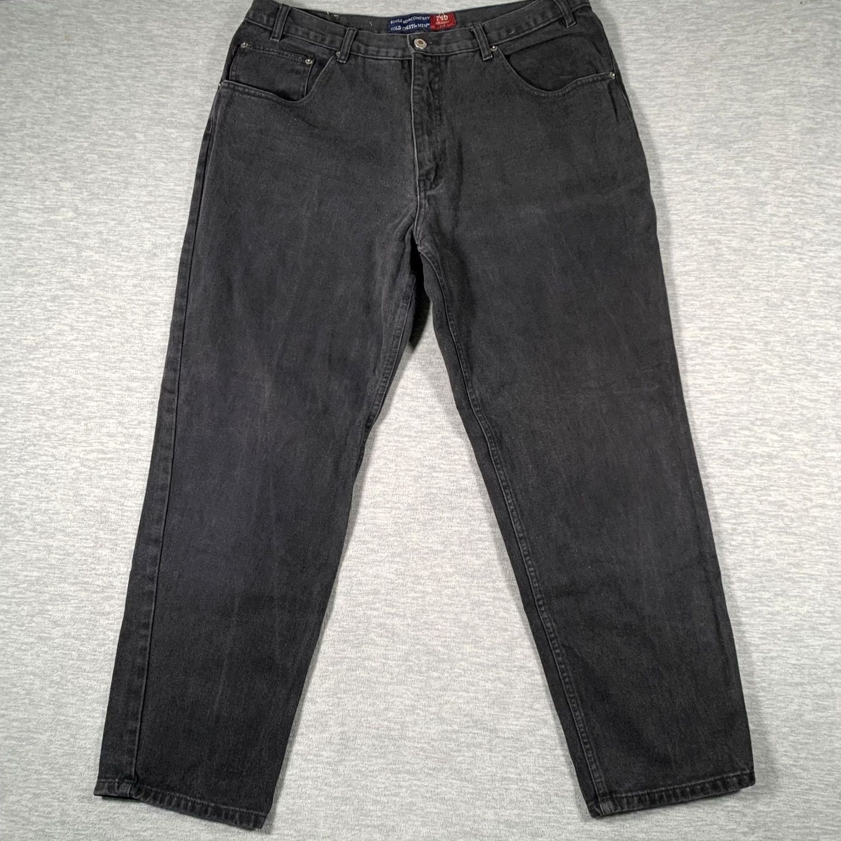 Denime VINTAGE Bugle Boy Jeans Mens 38x30 Gray 740 Relaxed Straight Denim 90s Size US 38 / EU 54 - 2 Thumbnail