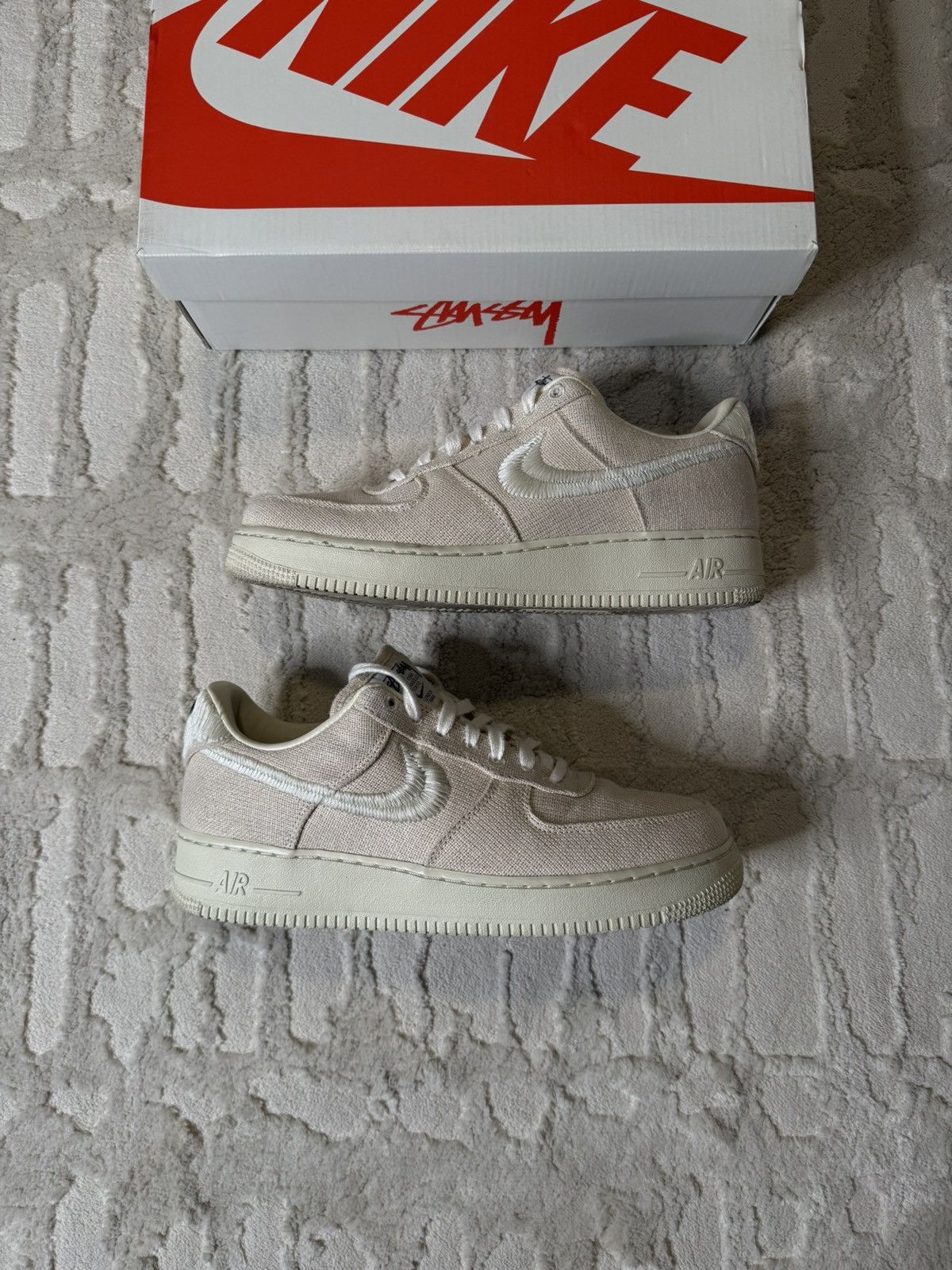 Nike × Stussy Stussy x Nike Air Force 1 Low “Fossil” Size US 10 / EU 43 - 2 Thumbnail