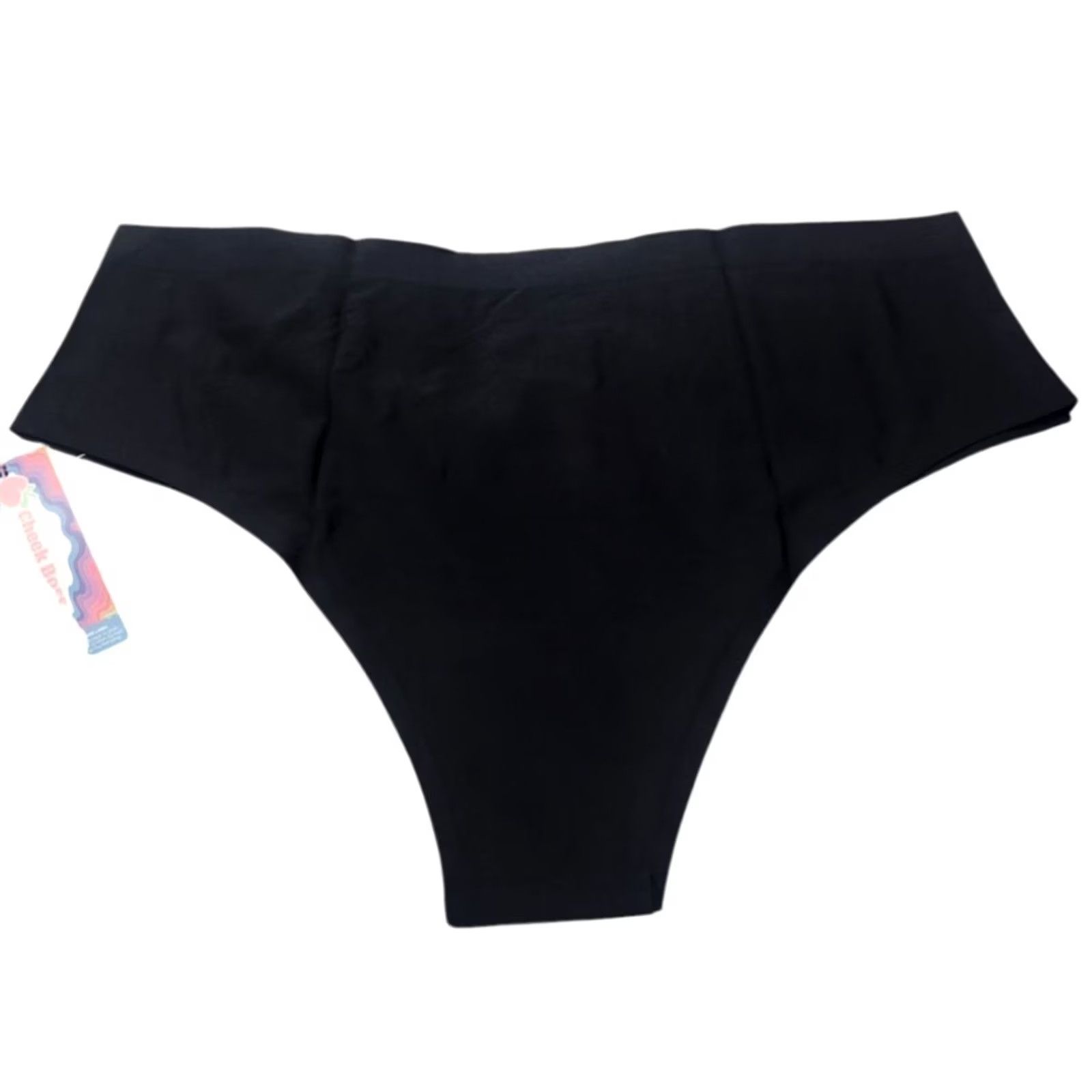 Vintage VINTAGE Cheek Boss Panties Womens XL Solid Black Cheeky Underwear Panties Nylon Spandex Size 40" / US 18 - 2 Thumbnail