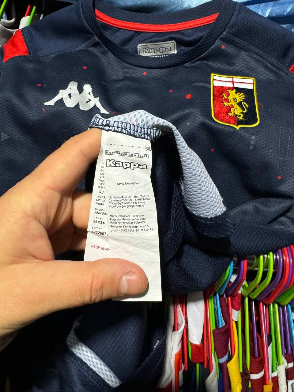 Kappa × Vintage Vintage Genoa Kappa Training Jersey Blokcore Small Size US S / EU 44-46 / 1 - 15 Thumbnail
