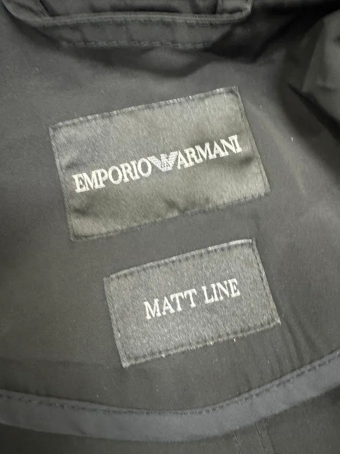 Emporio Armani FW2012 Emporio Armani Full Zip Black Nylon Long Jacket Size US S / EU 44-46 / 1 - 7 Thumbnail