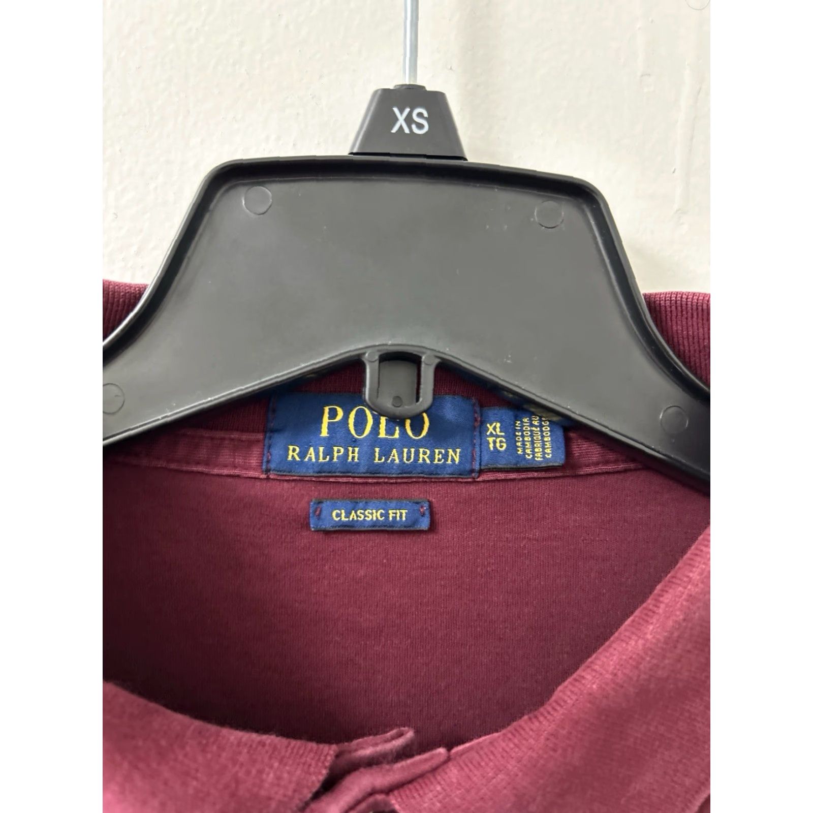 Polo Ralph Lauren Polo Ralph Lauren Shirt Mens XL Red Maroon Classic Fit Rugby L/S Size US XL / EU 56 / 4 - 6 Thumbnail