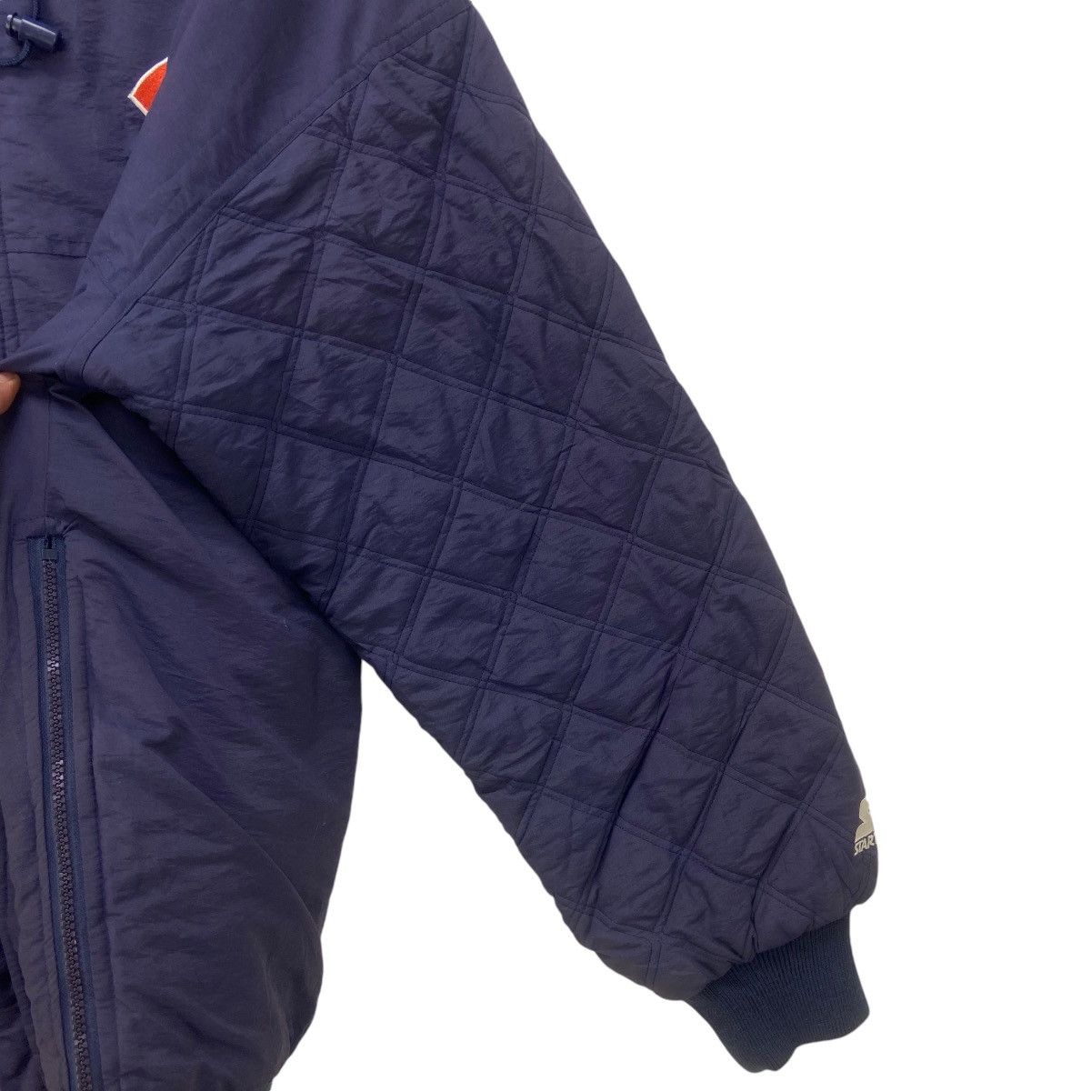 NFL × Starter Vintage Starter Chicago Bears Hooded Bomber Style Jacket Size US L / EU 52-54 / 3 - 13 Thumbnail